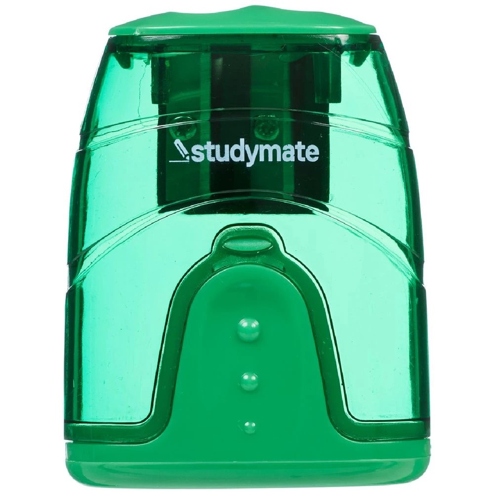 1 Studymate Barrel 2 Hole Sharpener Green, 1 of 2