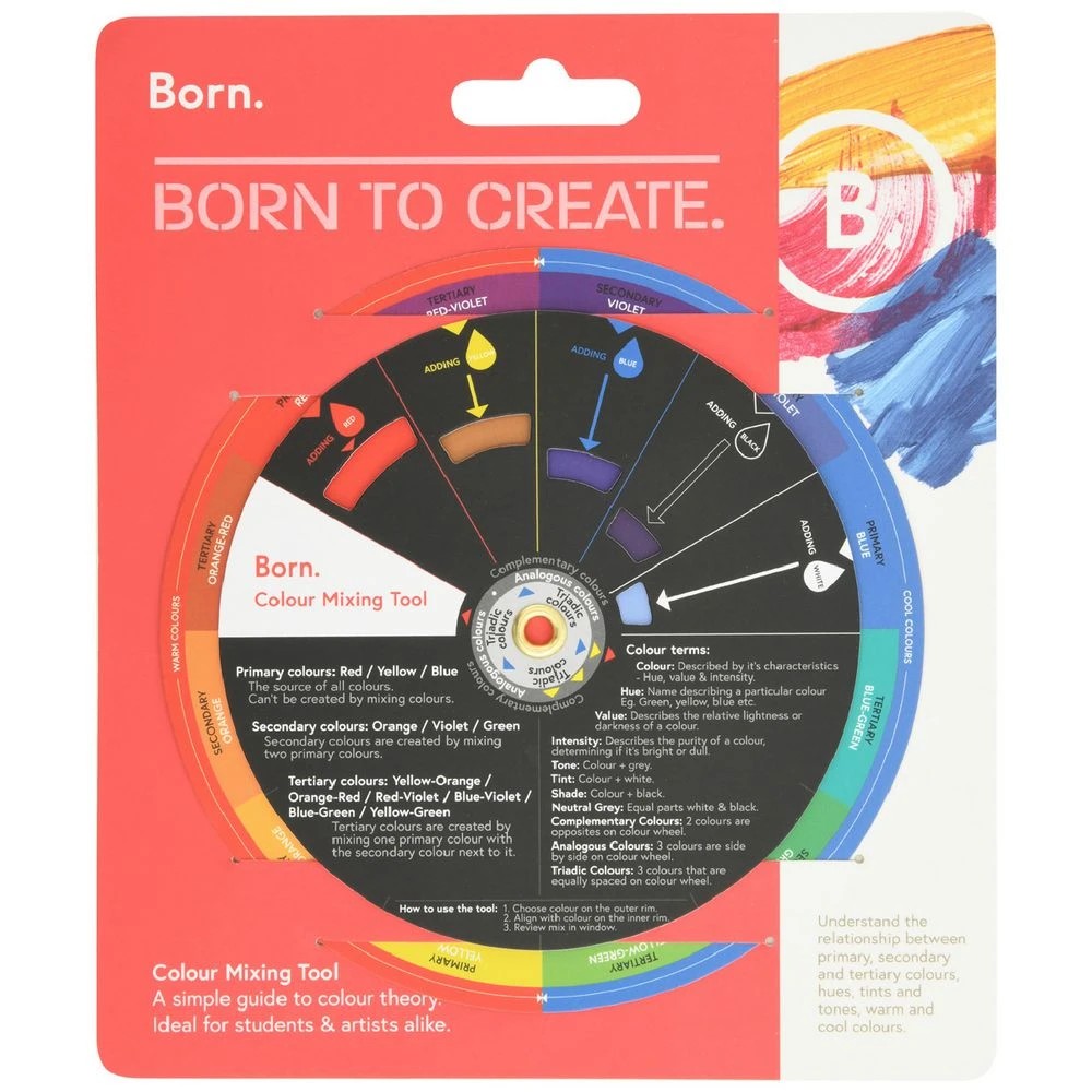 1 Born Artist Colour Wheel & Mixing Tool, 1 of 3