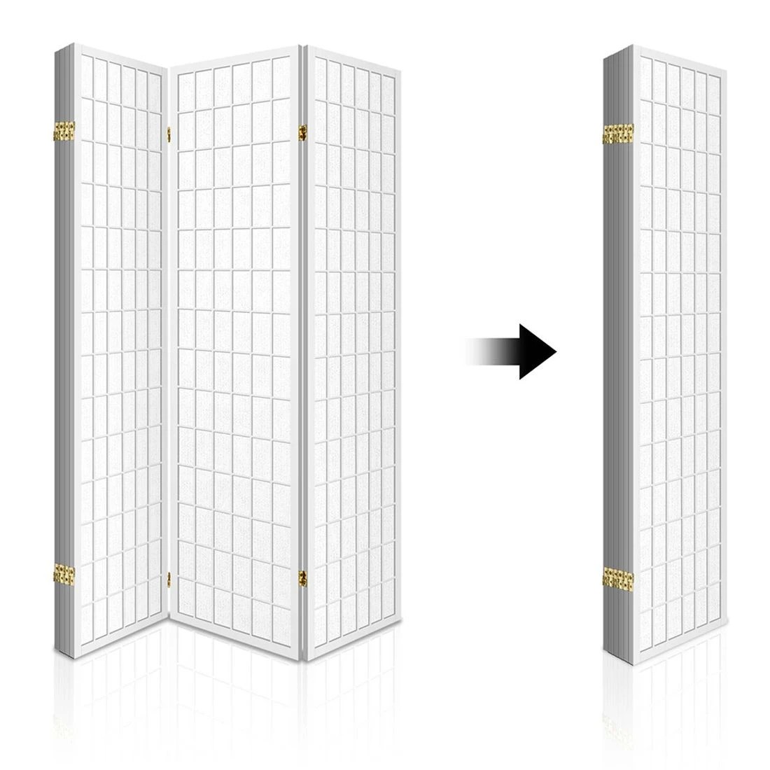 6 Artiss 6 Panel Room Divider Screen 261x179cm - White, 6 of 8