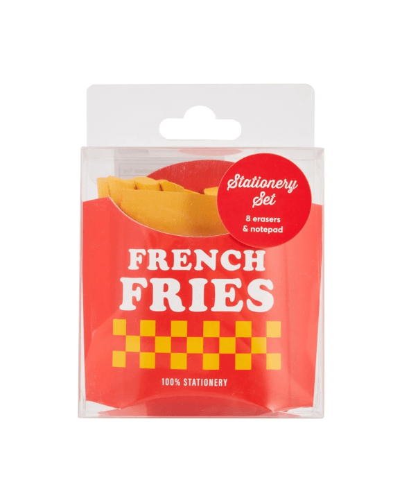 Stationery Set Fries Notepad & Eraser