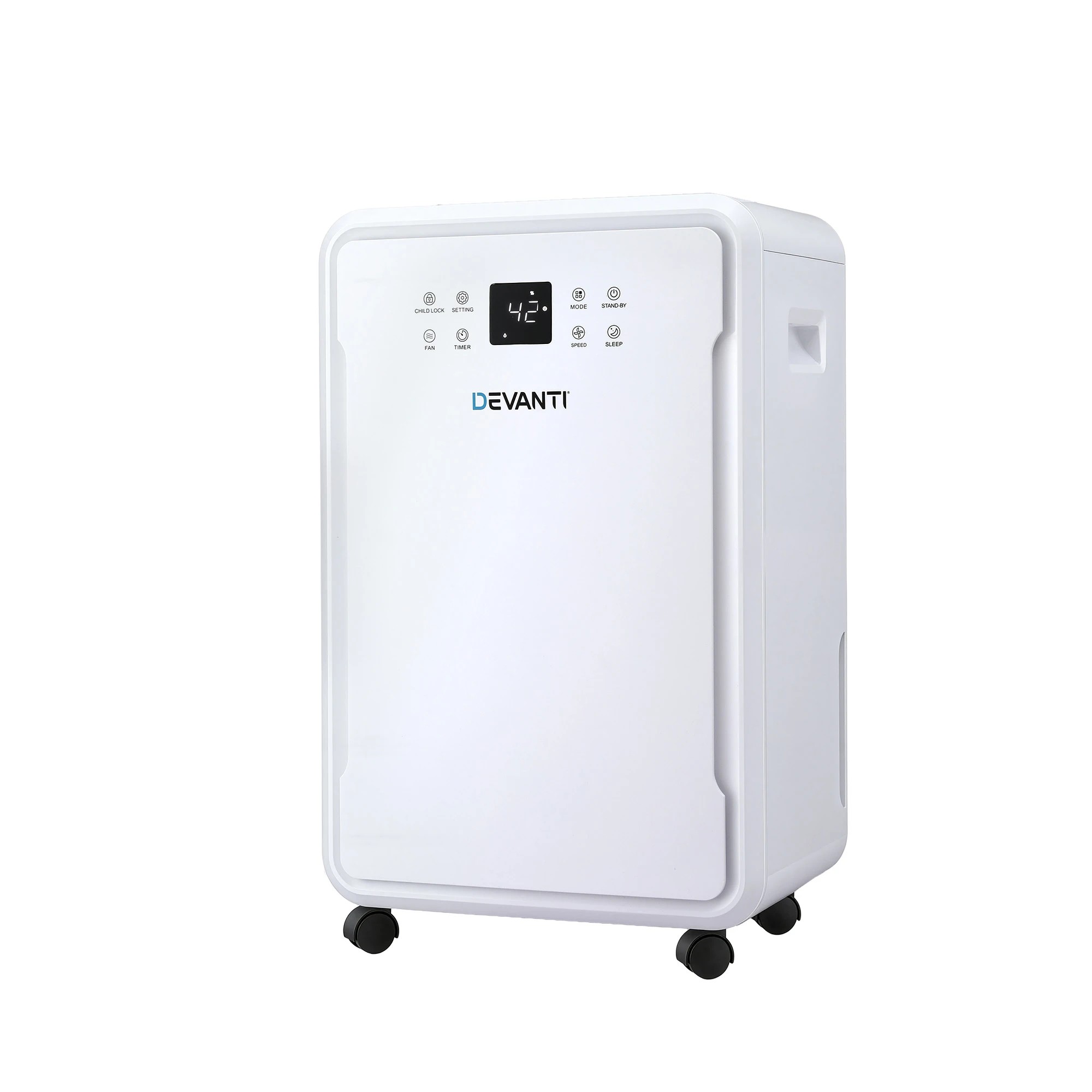 1 Devanti 50L/Day Dehumidifier Home Air Dryer Mould Moisture 8.5L - White, 1 of 2
