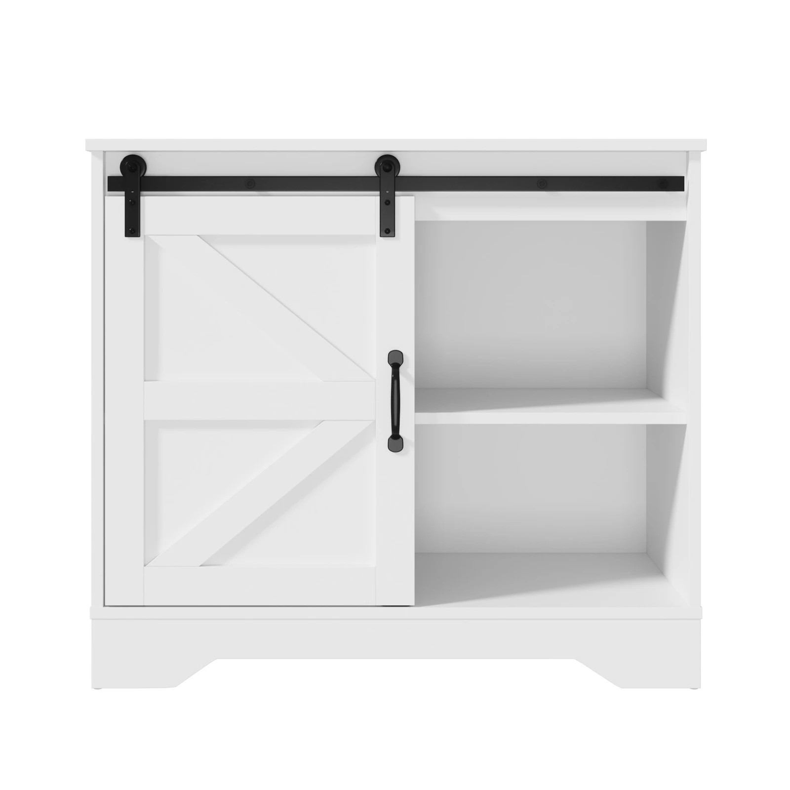 7 Oikiture 2x Buffet Sideboard Storage Cabinet Sliding Door - White, 7 of 9