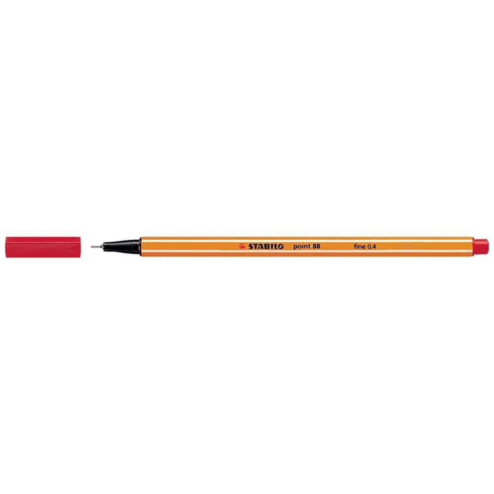 1 Stabilo Point 88 Fineliner 0.4mm Red, 1 of 2