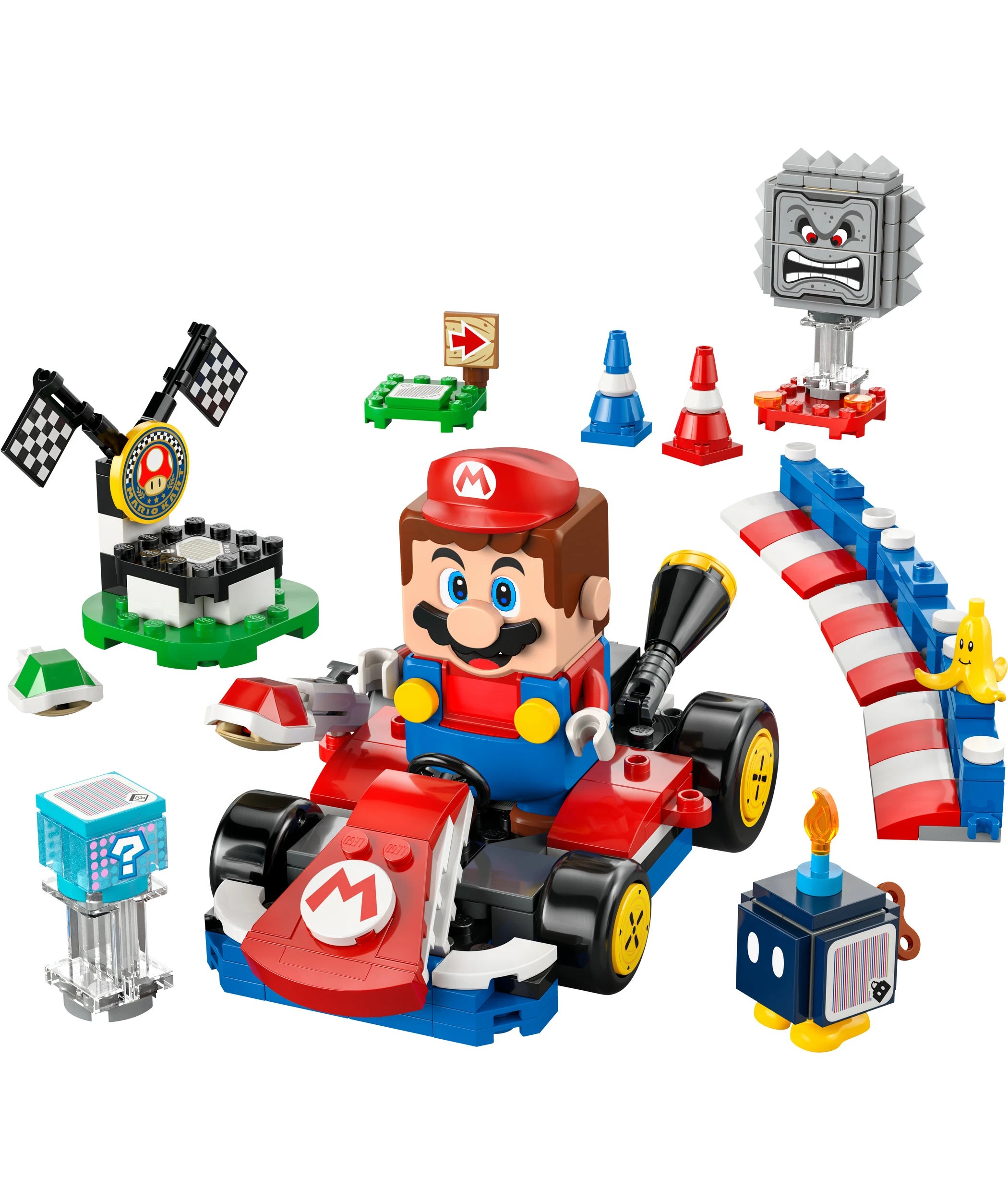 2 LEGO Super Mario: Mario Kart  Interactive LEGO Mario & Standard Kart 72043, 2 of 10