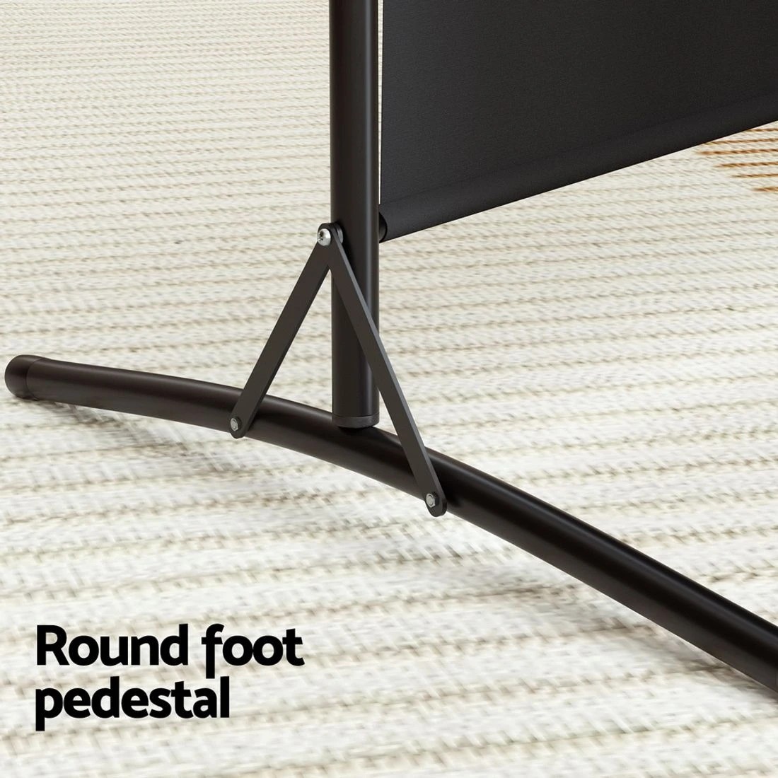 7 Artiss 4 Panel Room Divider Screen 345x180cm Fabric - Black, 7 of 7