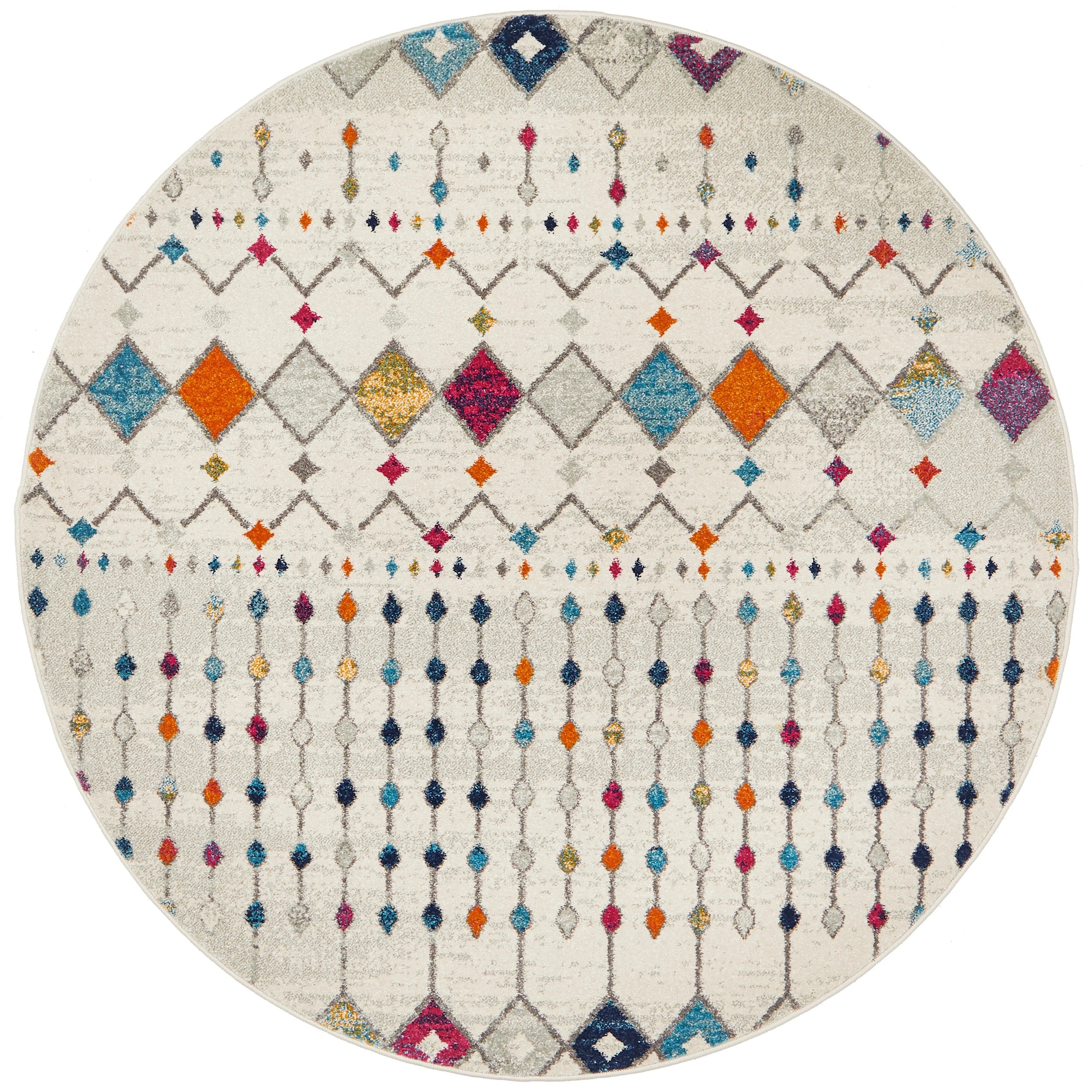 2 Common Ground Rugs Phantom 356 200x200cm - Medium Round Rug - Natural, 2 of 7