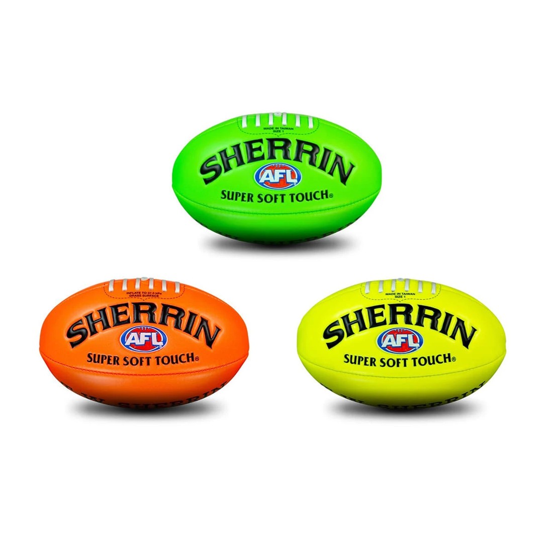 1 Sherrin AFL Super Soft Football - Assorted, 1 of 8