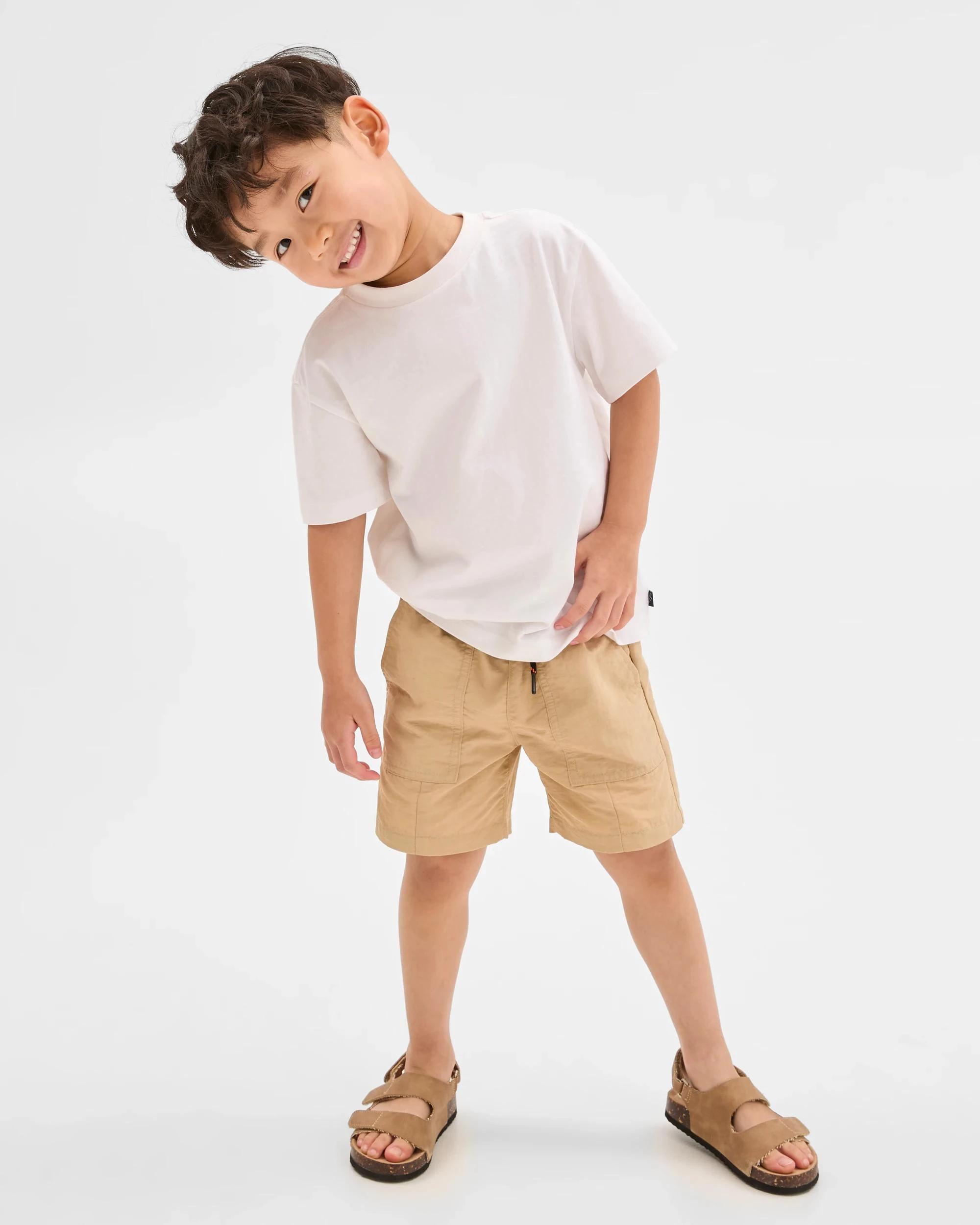 2 Target Nylon Volley Shorts TAN, 2 of 7