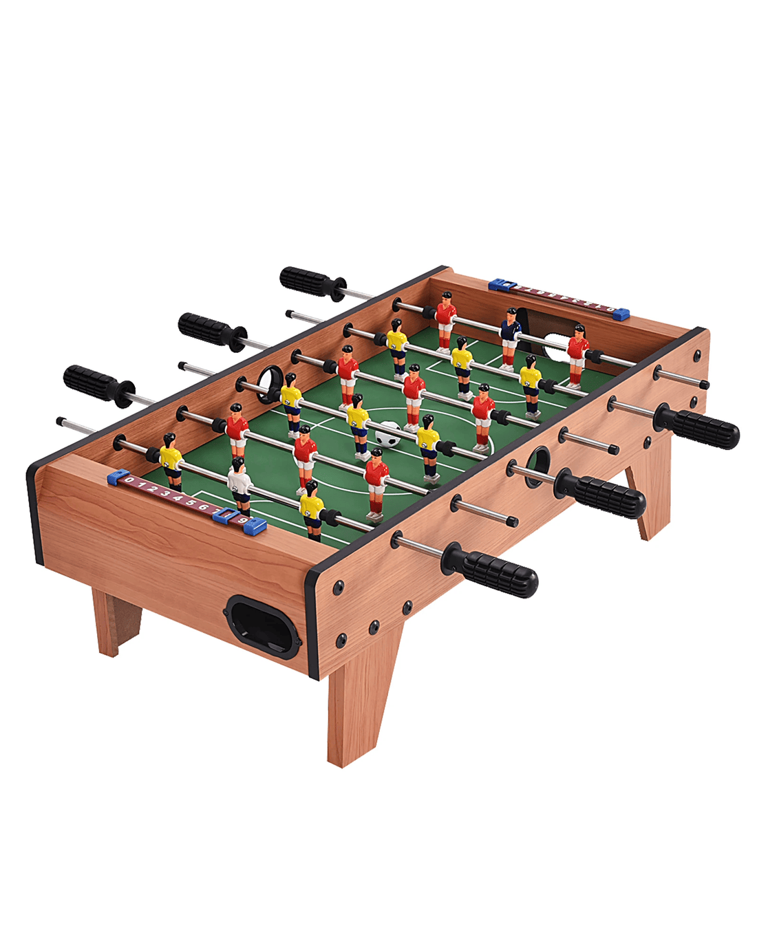 Costway Wooden Table Top Foosball Game Indoor Table Soccer Set w/2 ...