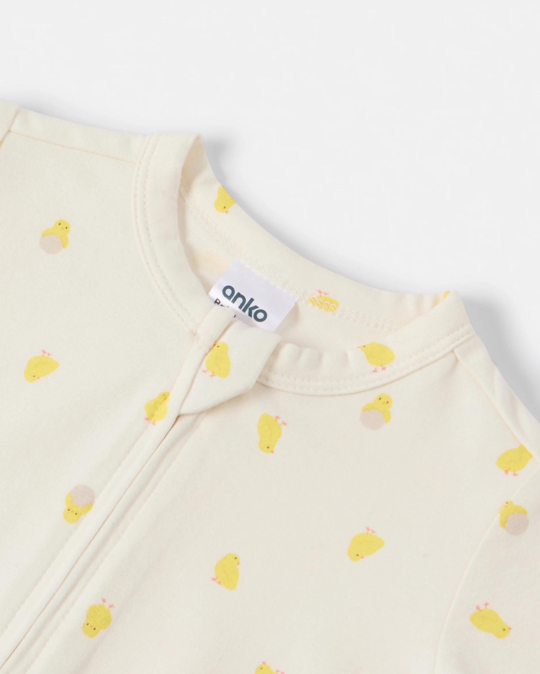 3 Cotton Turn Cuff Coverall Eas Chicks, 3 of 3