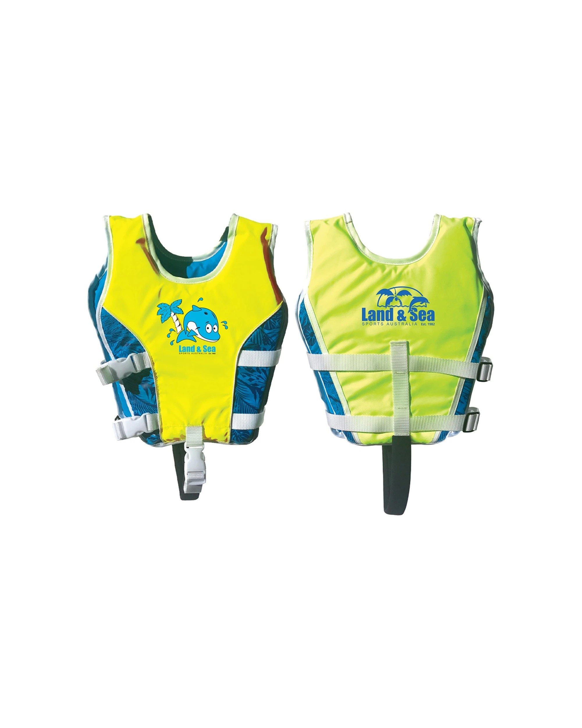 1 Land & Sea Sports Swim Aid Vest Standards Approved Small Kids/Junior 2-4y - Yellow, 1 of 1