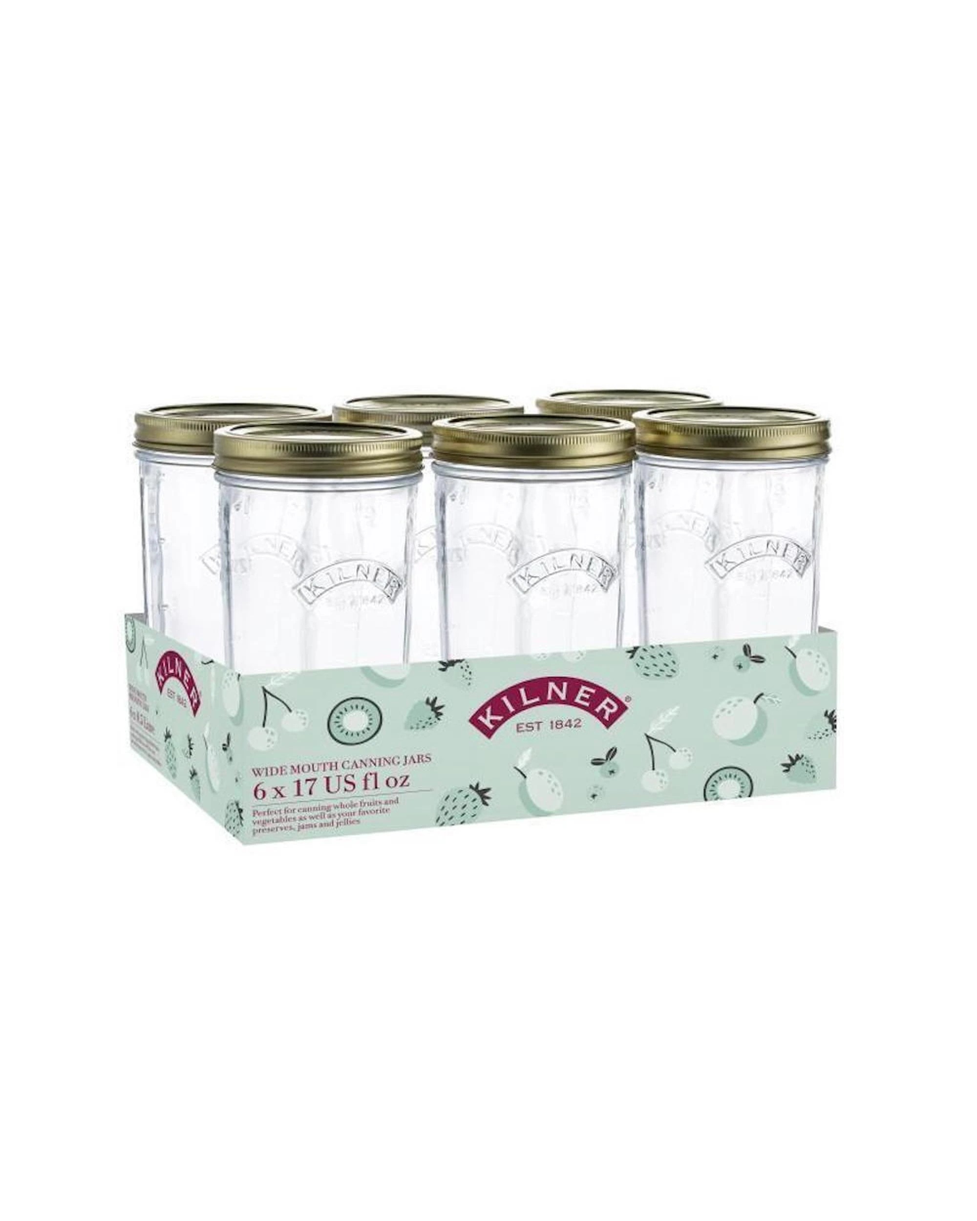 1 Kilner Wide Mouth Preserve 500ml  Set of 6, 1 of 4