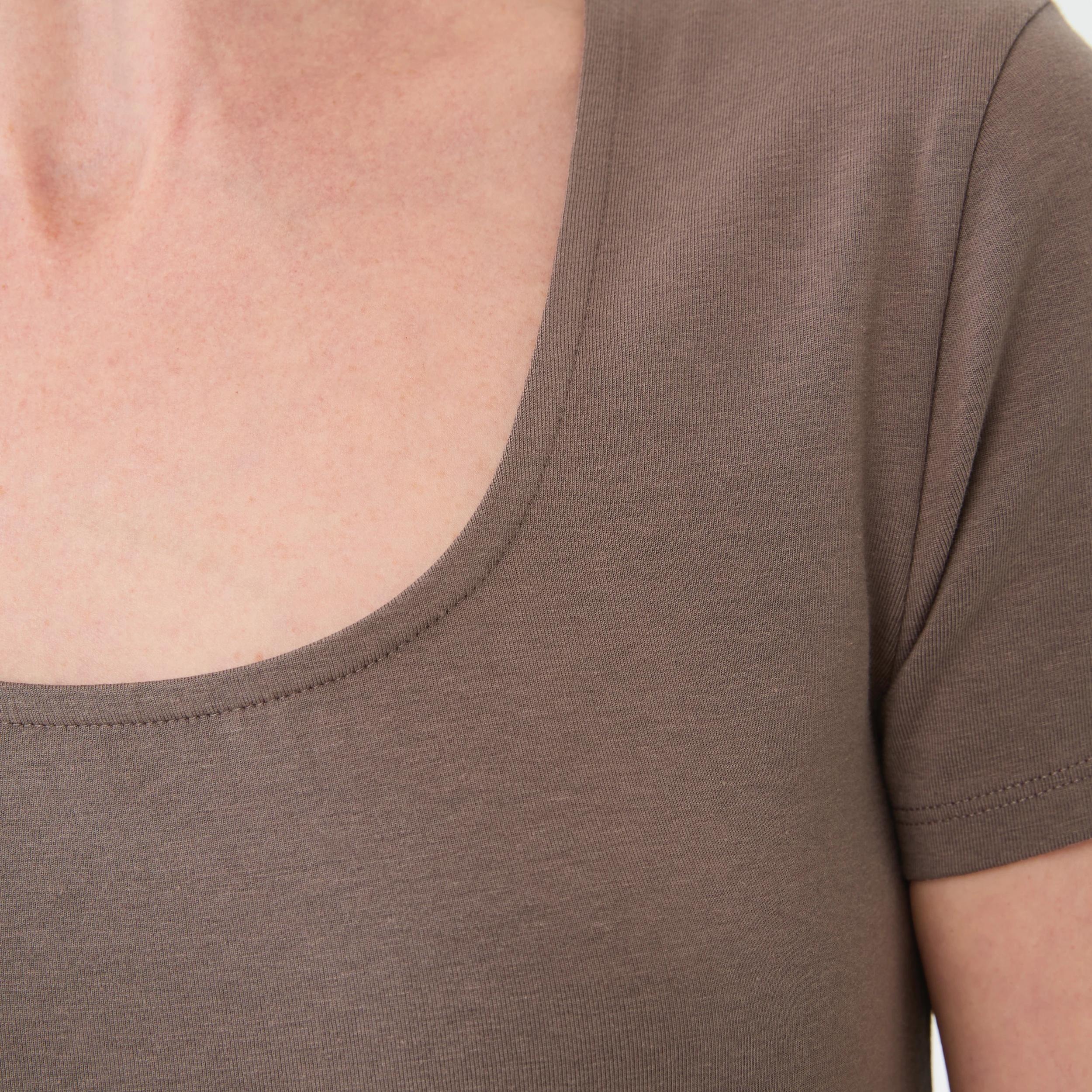 5 Short Sleeve Fitted T-shirt DEEP TAUPE, 5 of 5