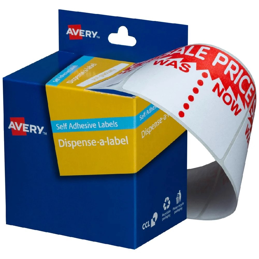 1 Avery Pre Printed Dispenser Label Sale Was/Now 400 Pack, 1 of 1
