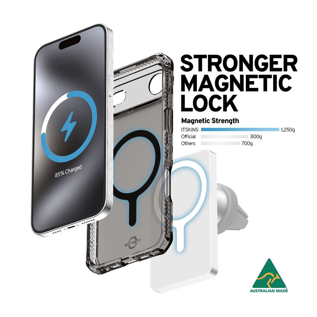 6 Itskins Made in Australia Magsafe Case iPhone Air Black, 6 of 6