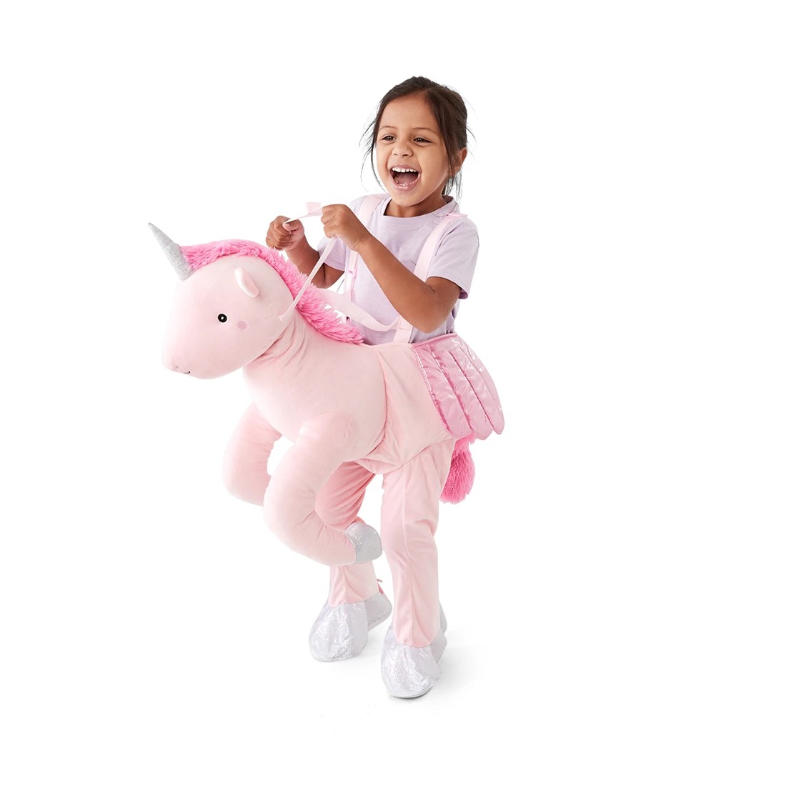 1 Unicorn Ride On Costume - Ages 4-6, 1 of 9