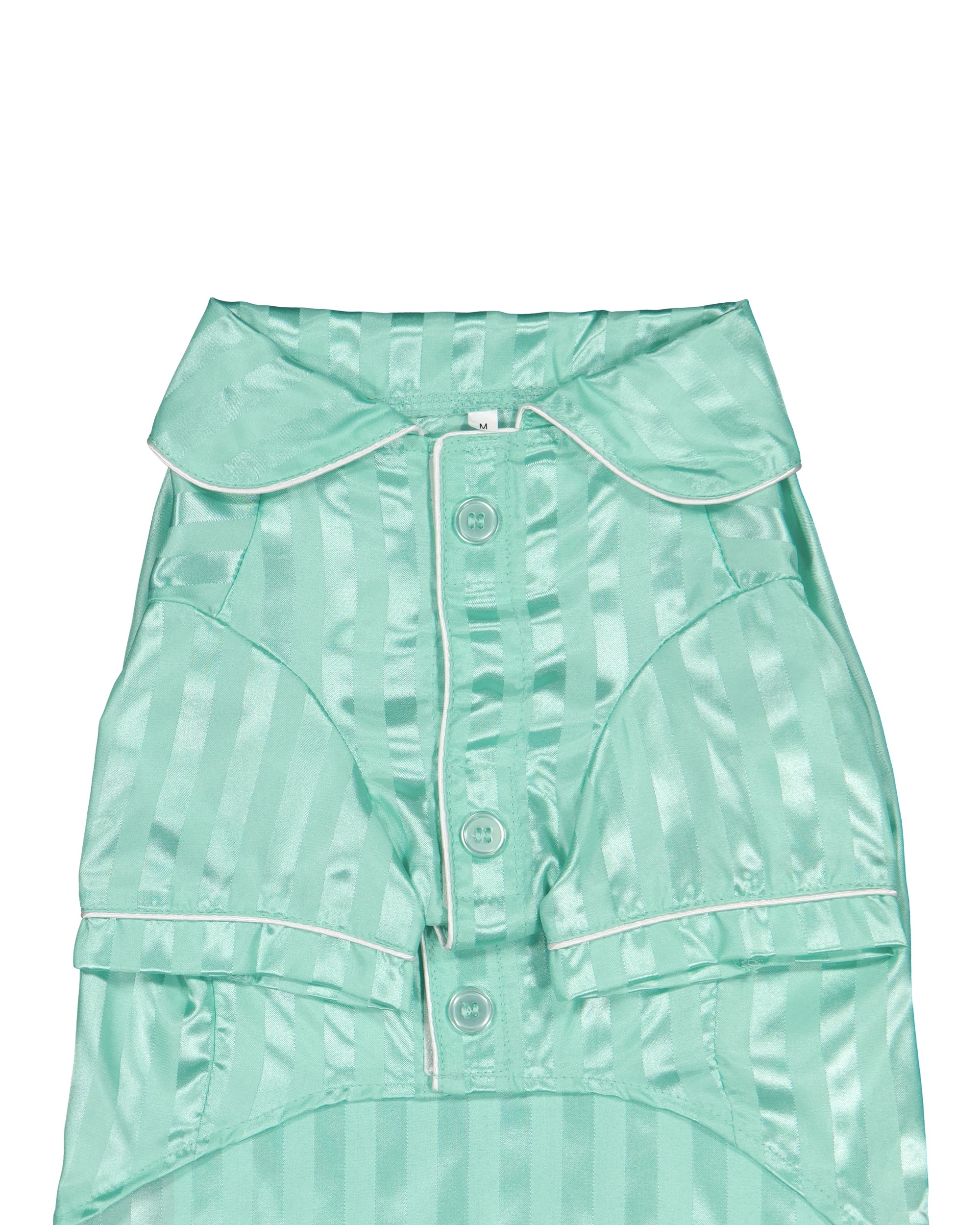 7 Pet Satin Pyjamas - Medium, Aqua, 7 of 9