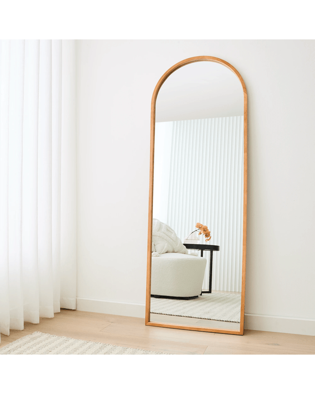 Arch Oak Look Floor Mirror, 170cm x 