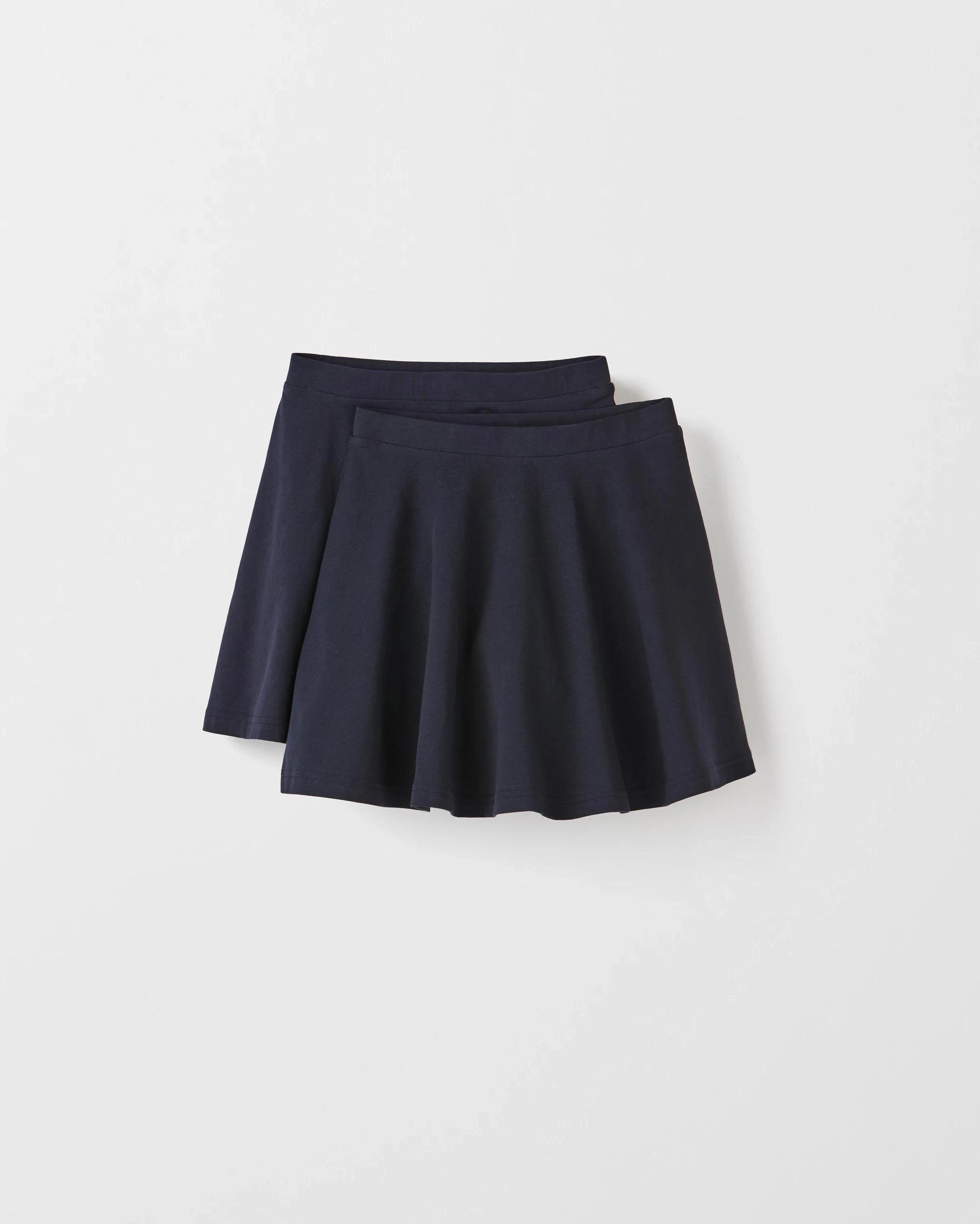 1 Target Kids Australian Cotton 2 Pack Knit Skort NAVY BLUE, 1 of 4