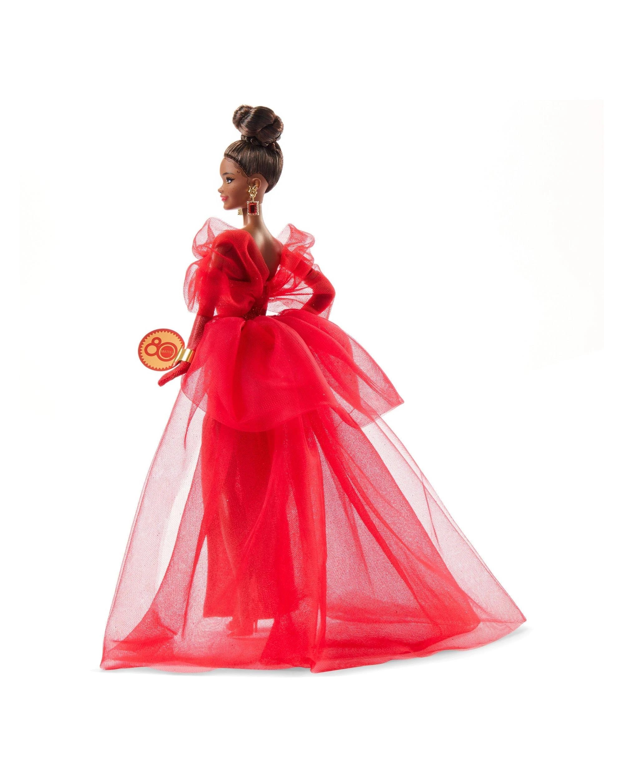 4 Barbie Signature Mattel 80th Anniversary Brunette Doll, 4 of 10