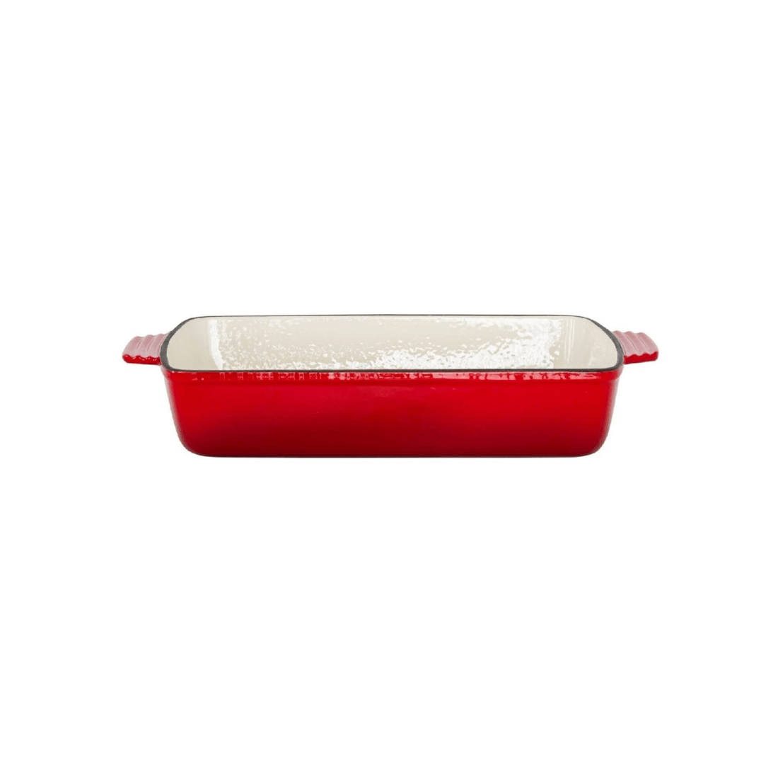 1 Healthy Choice Enamelled Cast Iron 38.5x23cm Rectangular Roaster (3.4L) - Red, 1 of 6