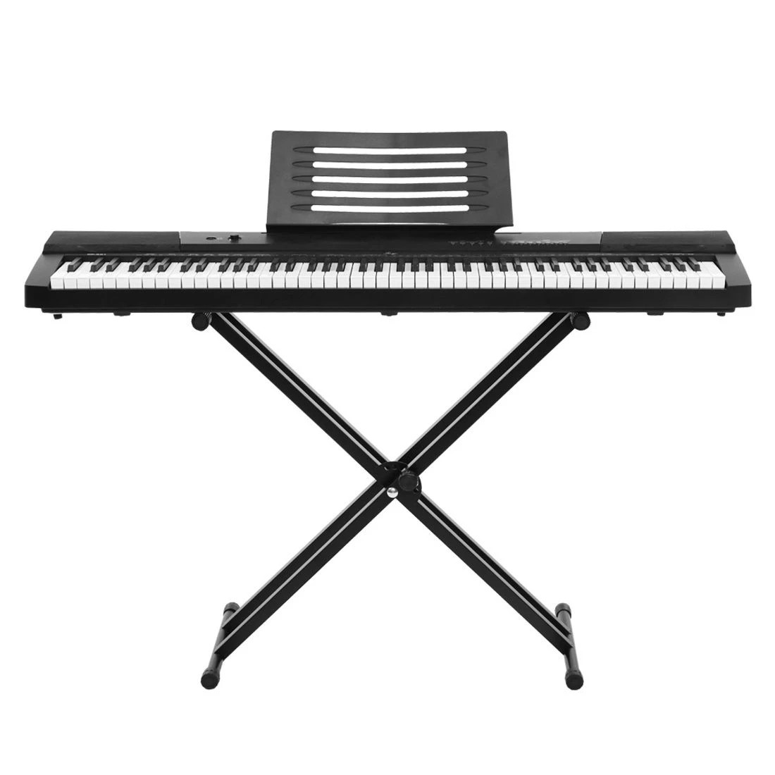 3 Alpha 88 Keys Electronic Piano Keyboard Digital Electric w/ Stand Sustain Pedal - Black, 3 of 6