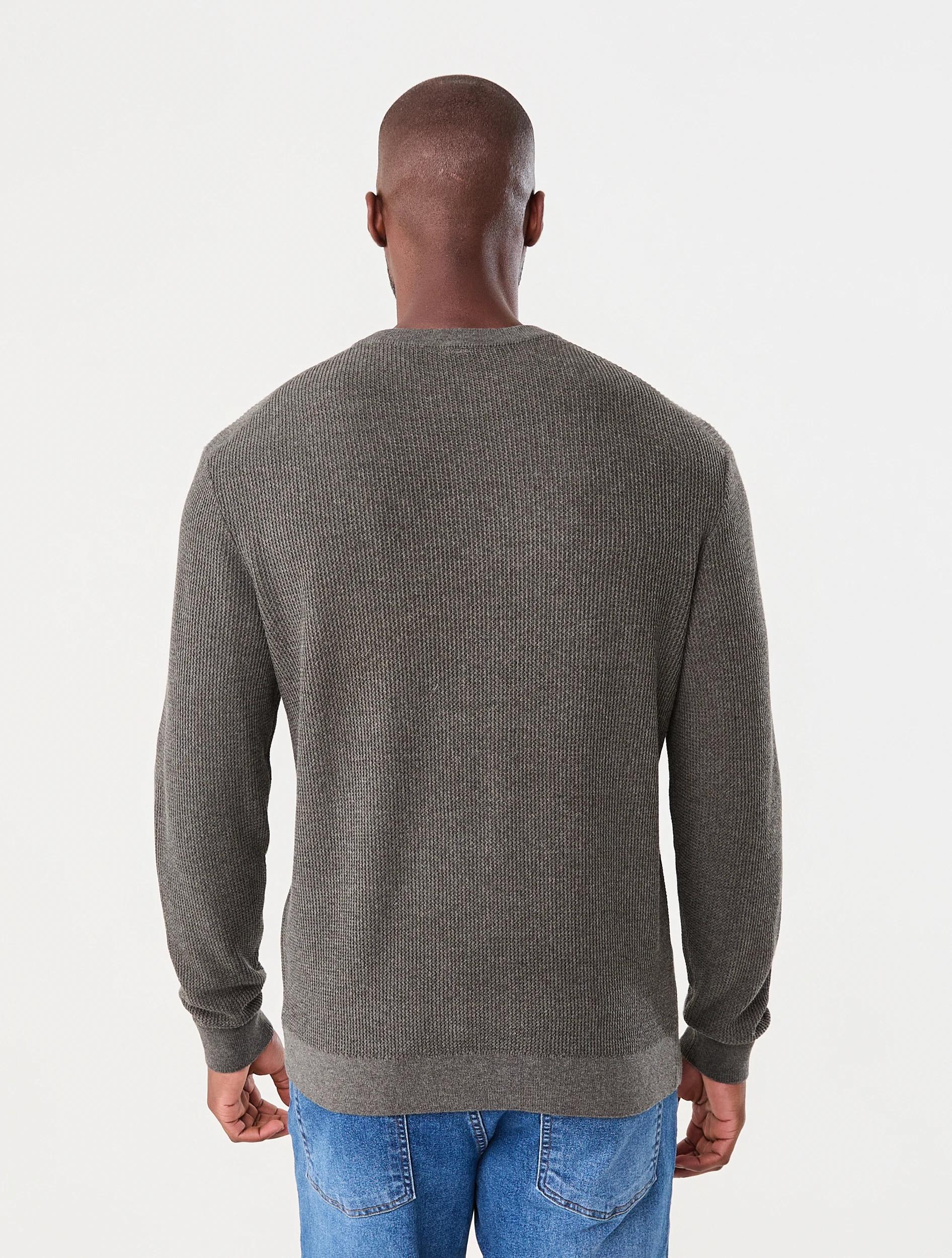3 Lightweight Crew Neck Knit Jumper Brn Mulch, 3 of 7