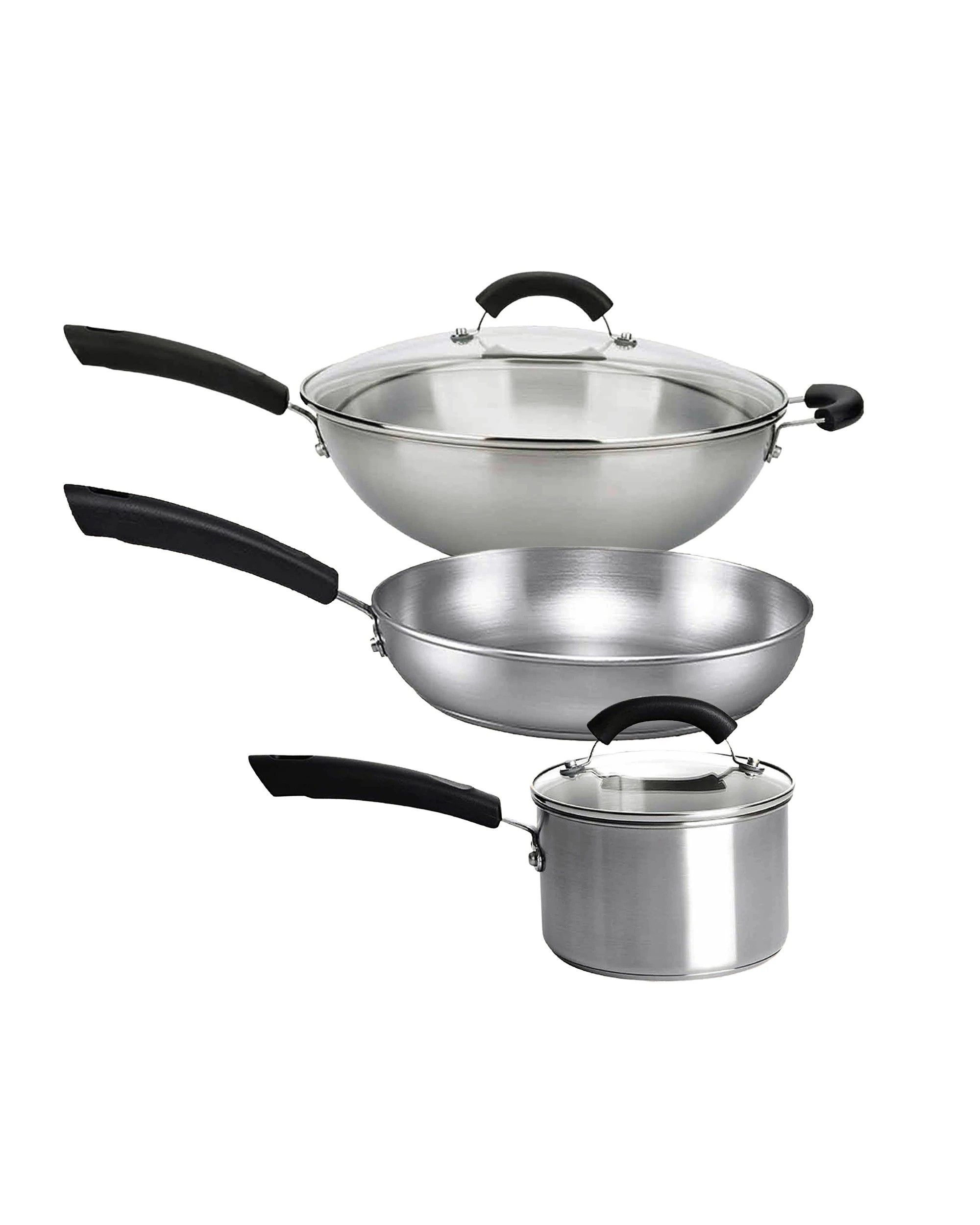 1 Meyer Centennial Stainless Steel Induction 3 Piece Cookware Set - Silver, 1 of 1