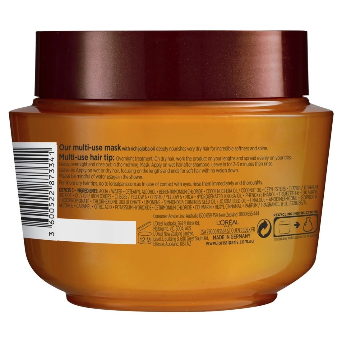 2 L'Oreal Paris Elvive Extraordinary Oil Multi-Use Mask 300ml - Jojoba Oil, 2 of 4