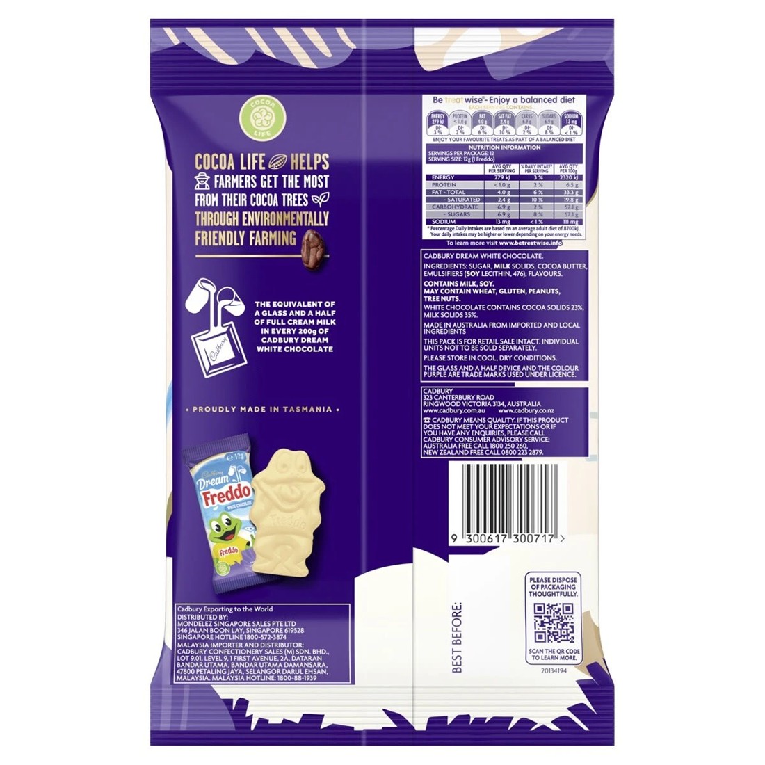 4 Cadbury Dairy Milk Dream Freddo White Chocolate Share Pack 12 Piece 144g, 4 of 4