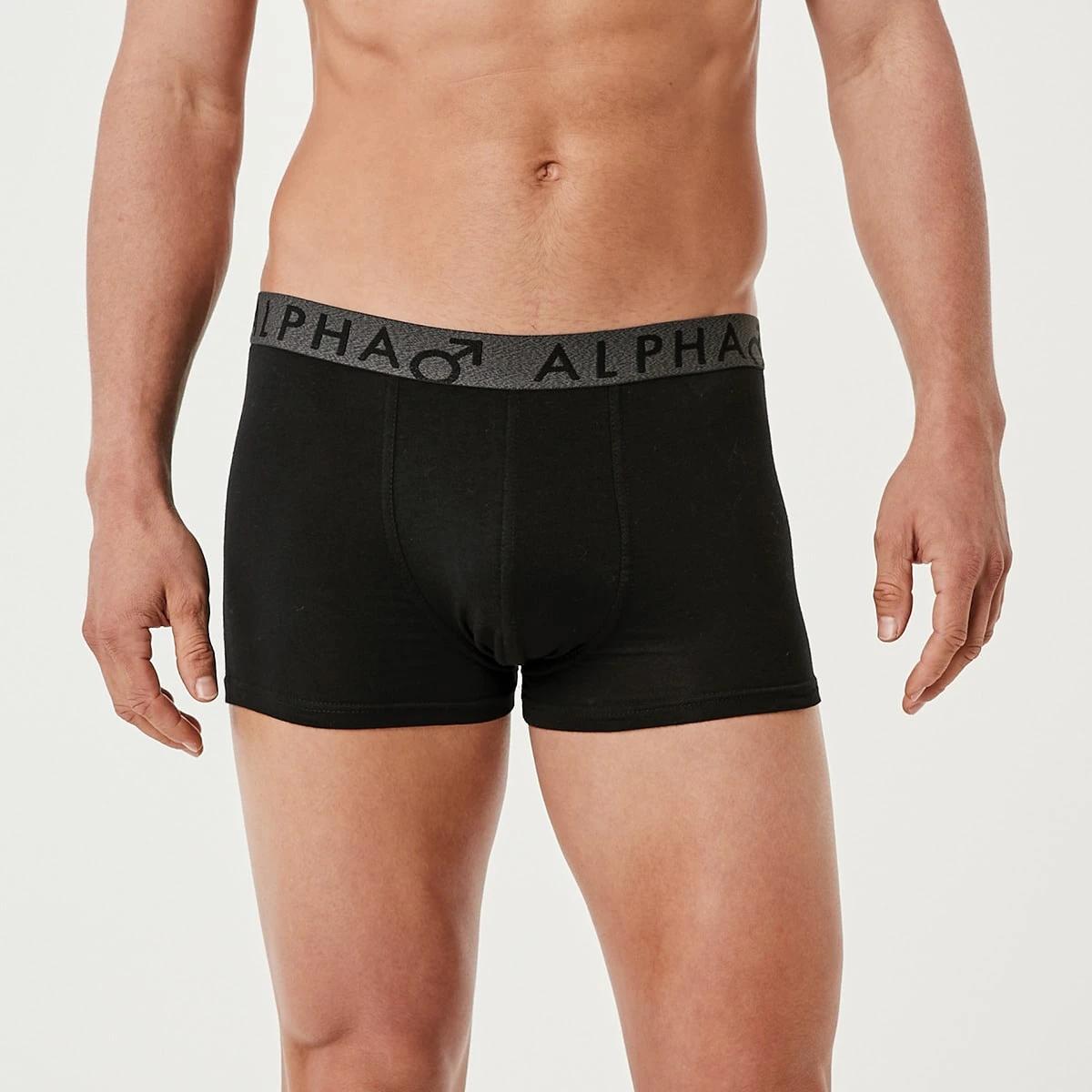 2 5 Pack Plain Trunks BLACK, 2 of 6