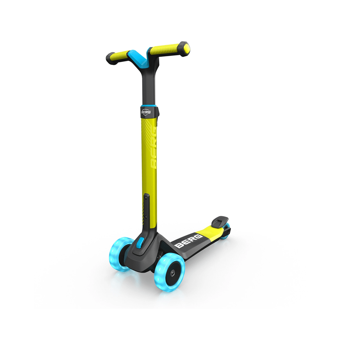 1 BERG Nexo Foldable Kids Scooter With Lights Adjustable Handlebar Stable
 - green, 1 of 4