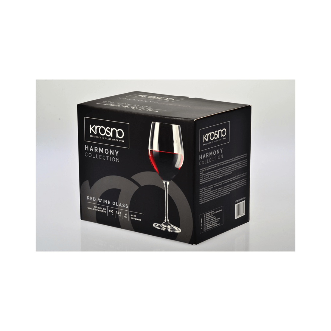 3 Krosno Harmony 6pc Wine Glass Set 530ml Stemmed Wine Glasses For Dining
 - Plain, 3 of 4