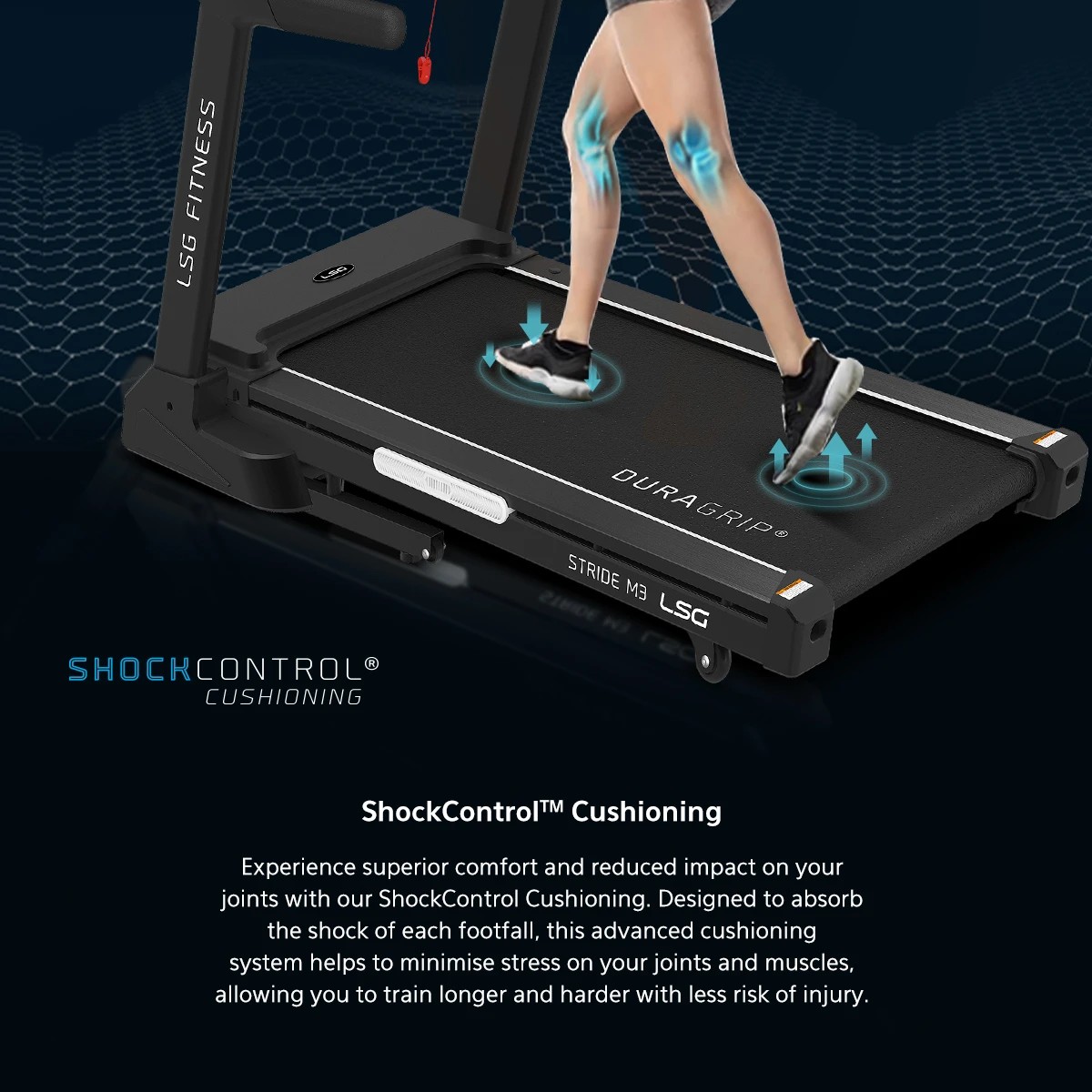 6 LSG Stride M3 Treadmill - Black, 6 of 10