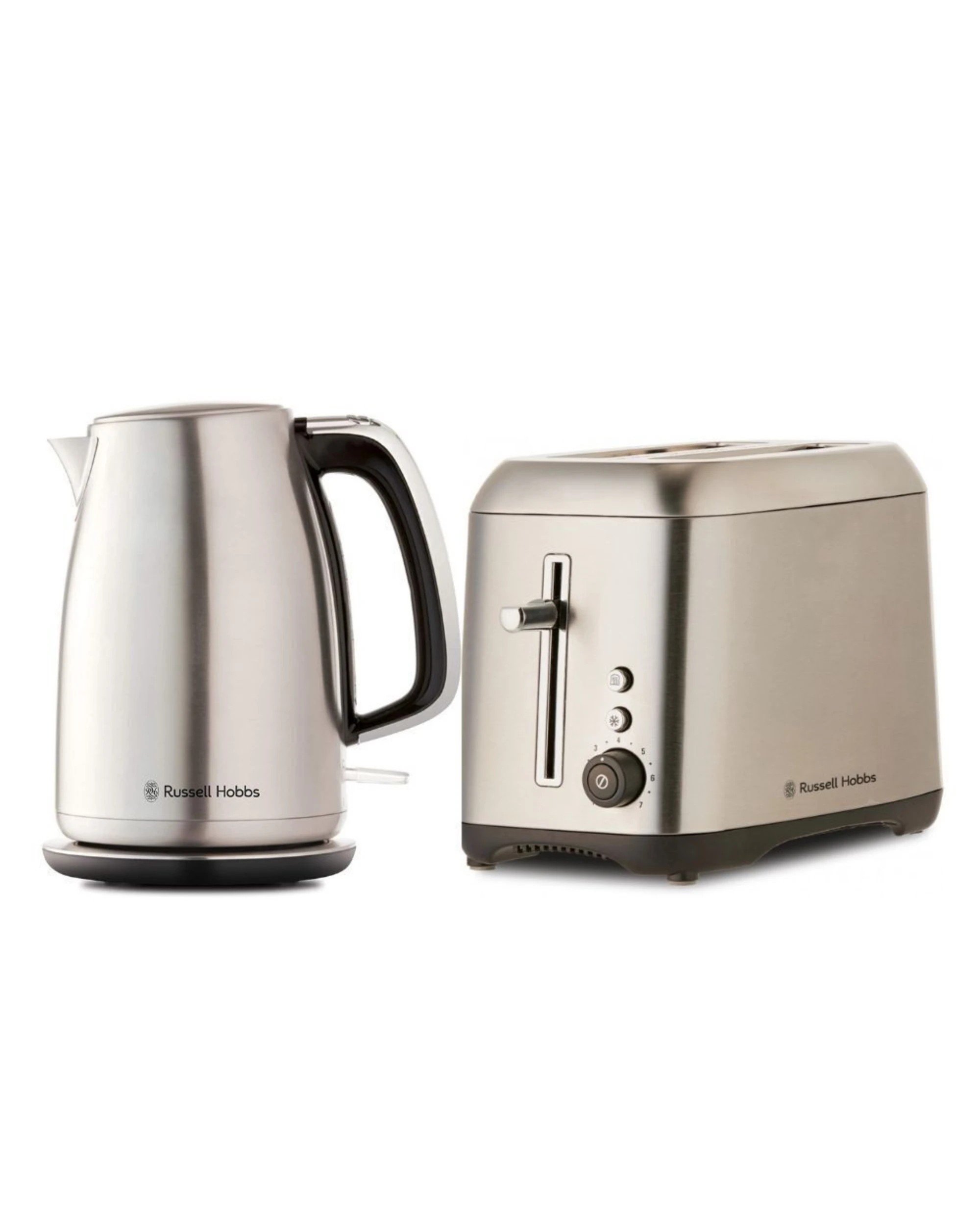 1 Russell Hobbs Carlton 1.7L Kettle and 2 Slice Toaster Set - Silver, 1 of 4