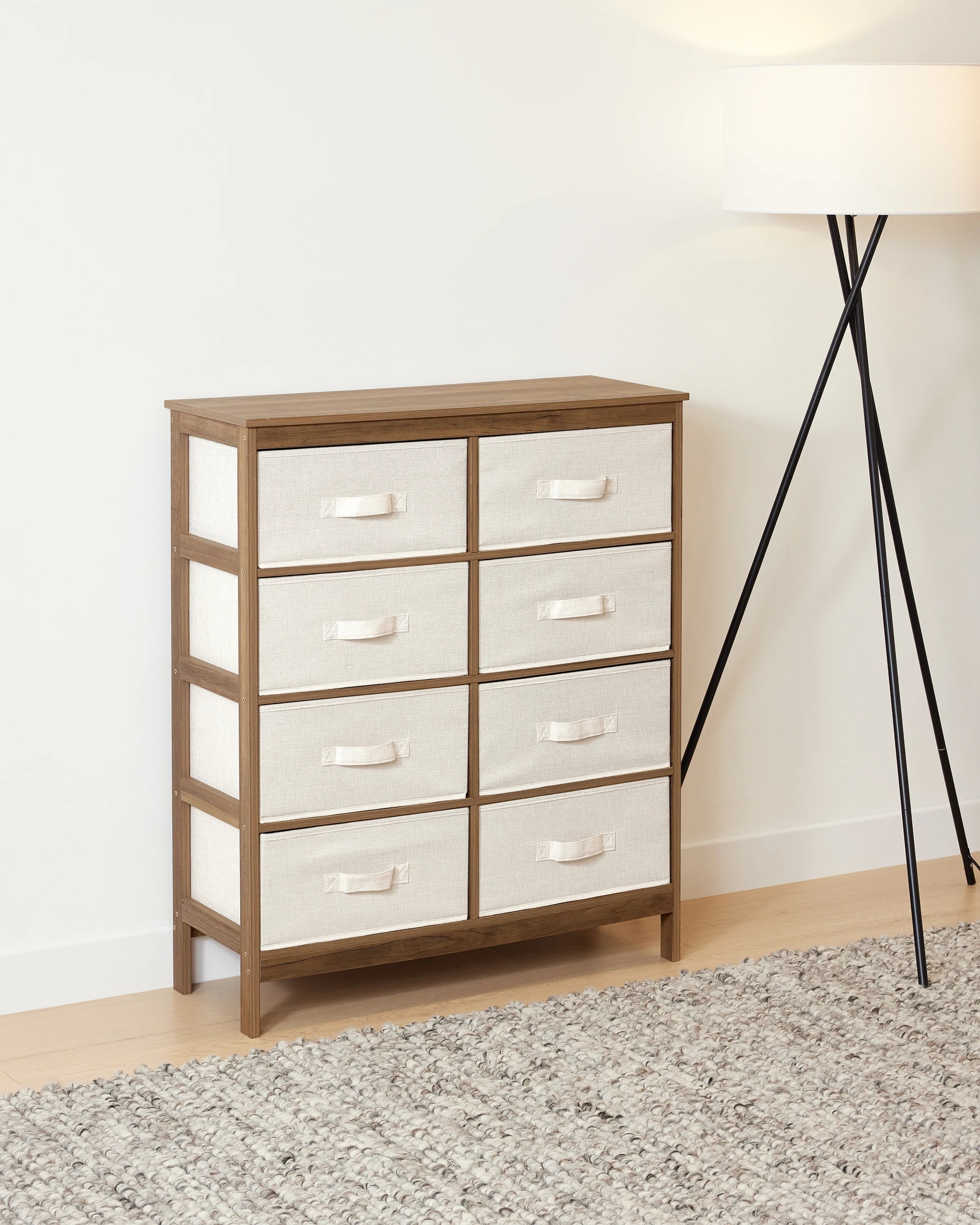 1 8 Drawer Walnut Look Chest, 1 of 7