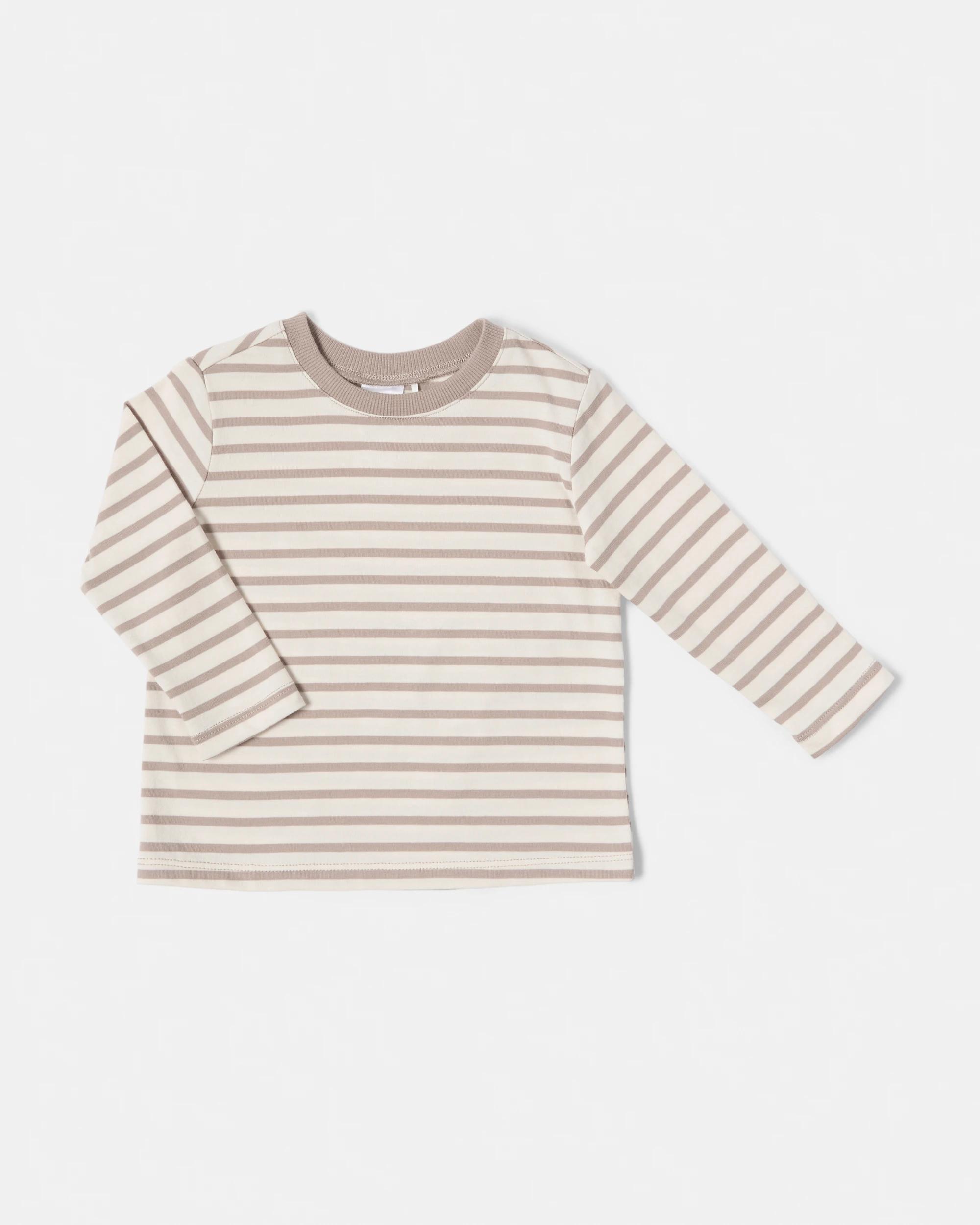 4 Cotton Long Sleeve Corduroy Dungaree Set Stripe, 4 of 6