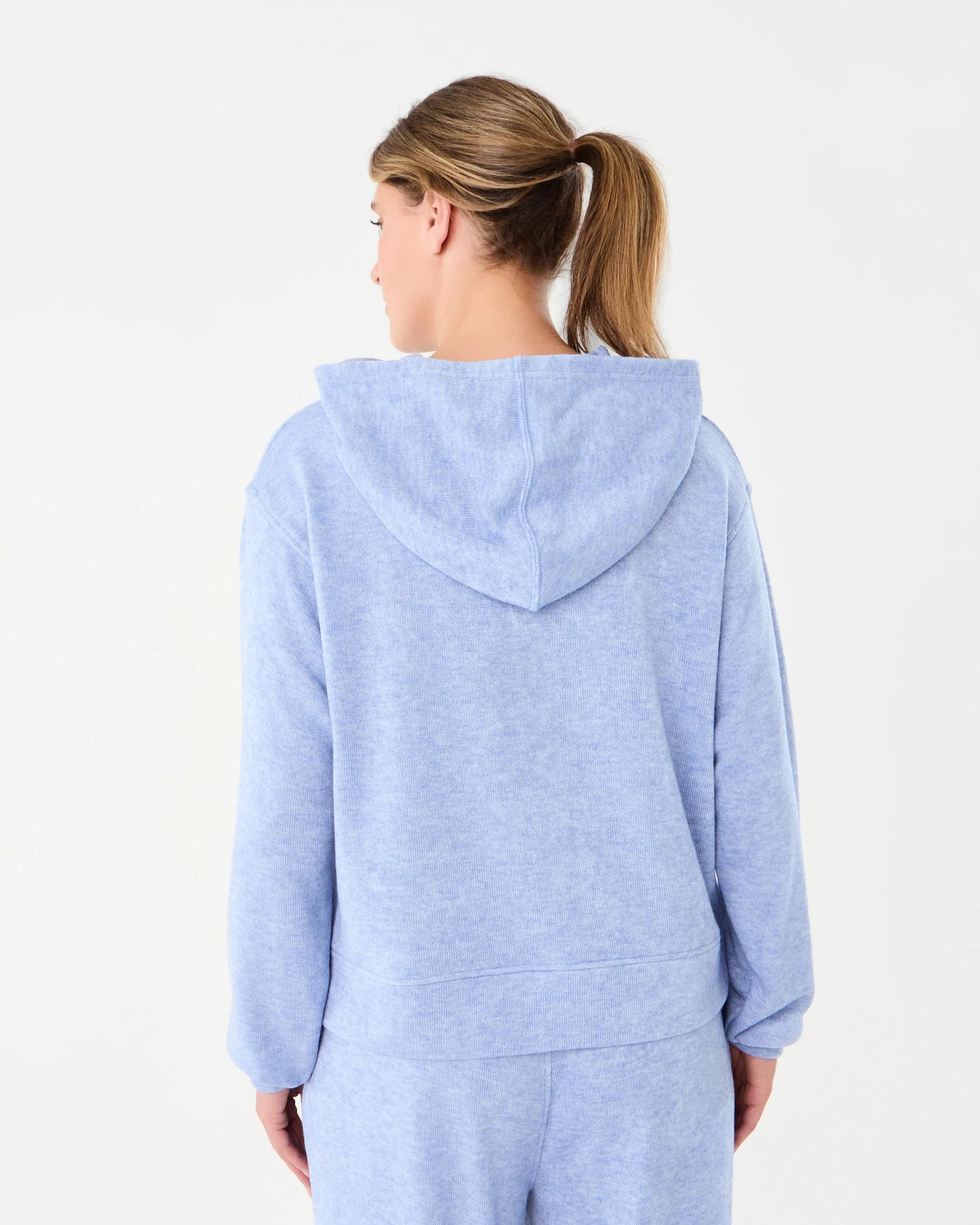 4 Everlast Womens Terry Towelling Hoodie Win Frost, 4 of 8