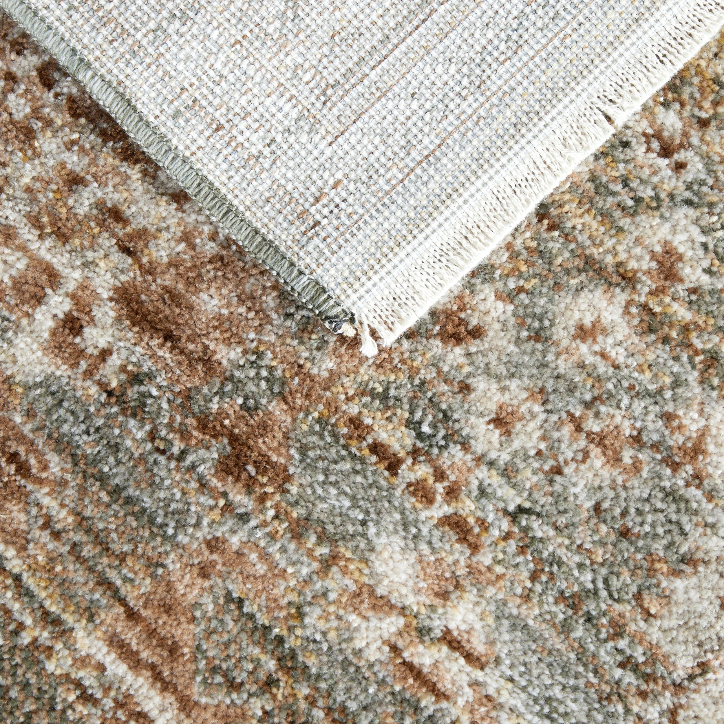 6 Common Ground Rugs Aegean Josie 400x300cm - Extra Extra Large Bedroom Rug - Green, 6 of 9