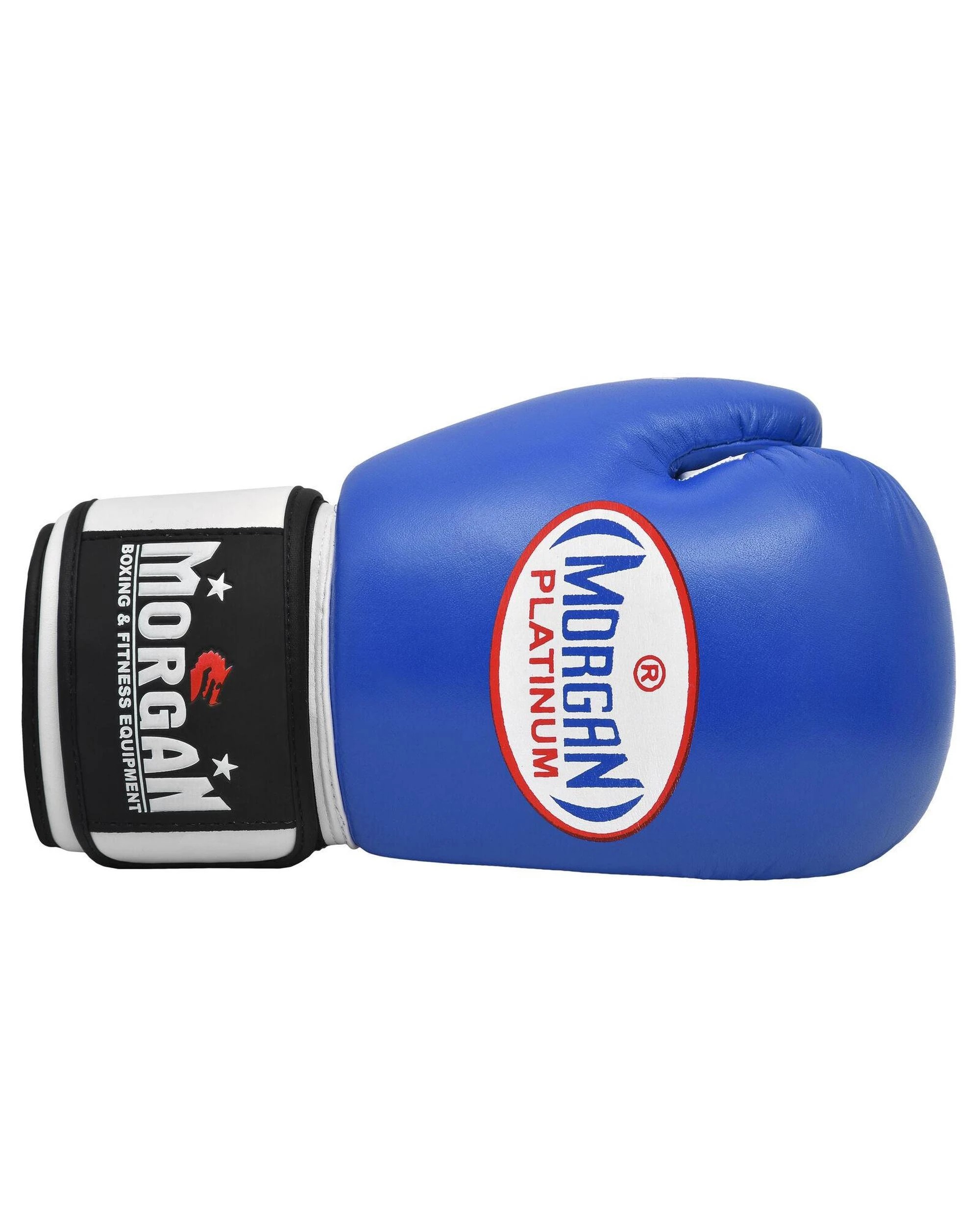 5 Morgan Sports V2 Platinum Leather Sparring Gloves 16oz - Blue, 5 of 5