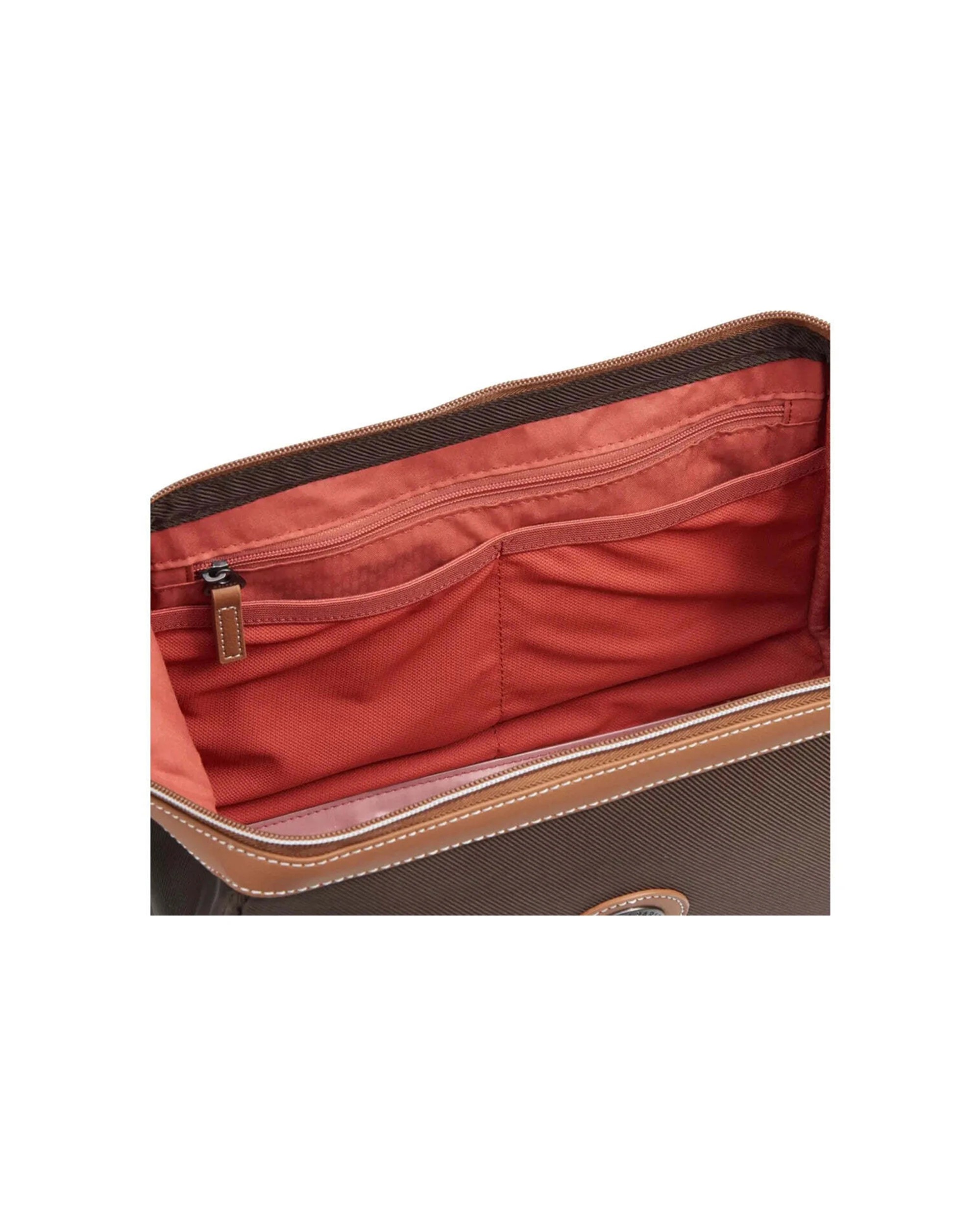 3 Delsey Chatelet Air 2.0 Toiletry Bag Large Opening Fully Lined Interior - Brown, 3 of 6