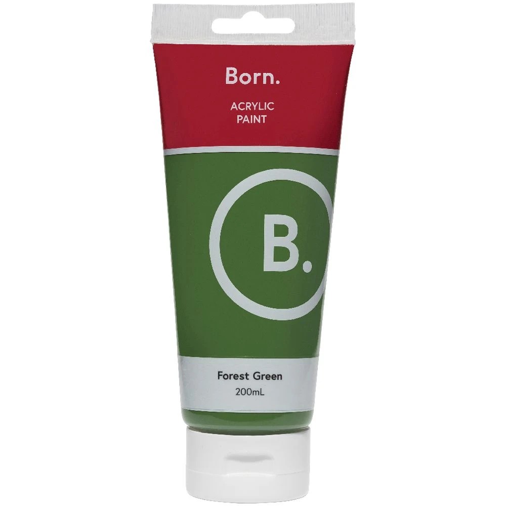 2 Born Acrylic Paint 200mL Forest Green, 2 of 3