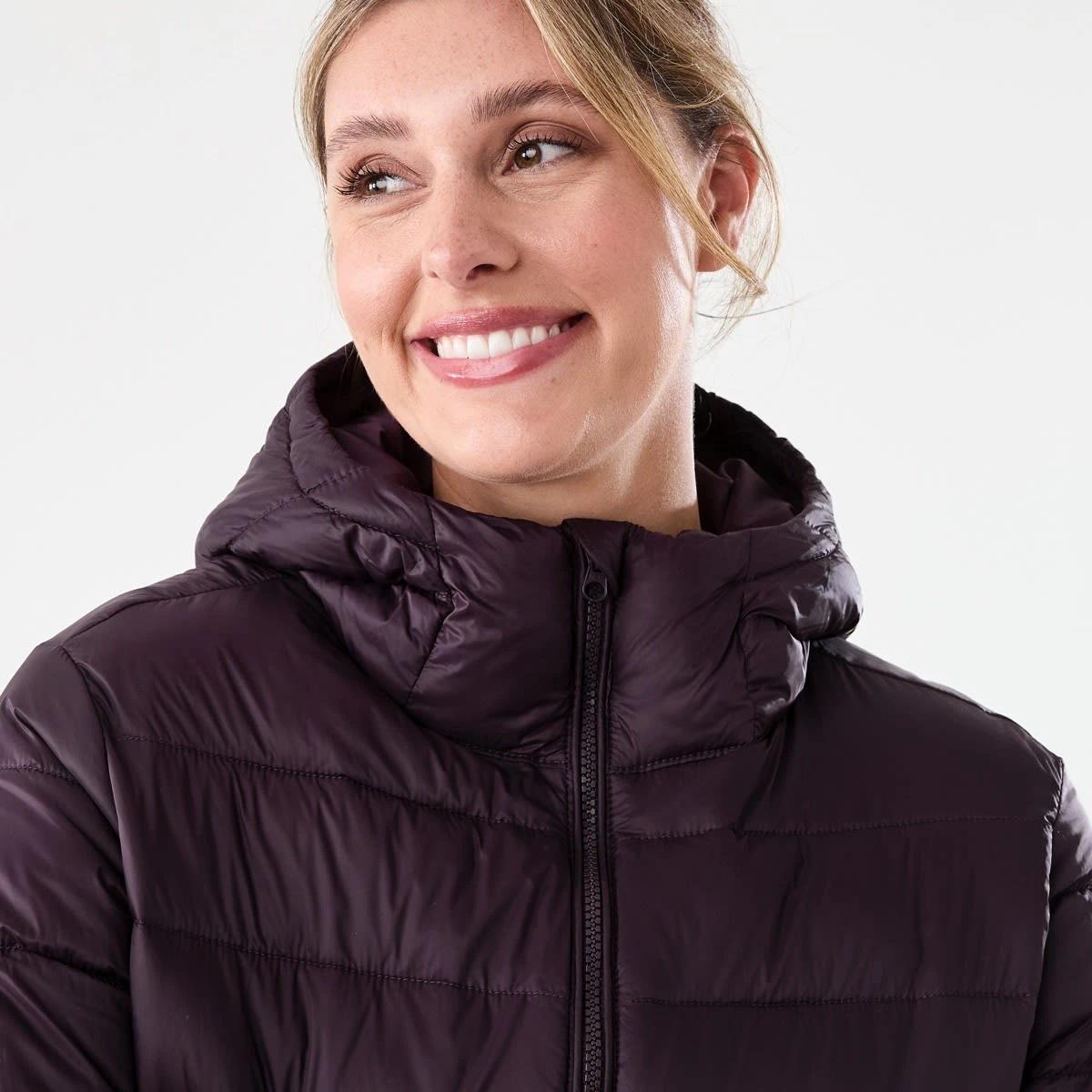 5 Active Womens Packable Puffer Jacket Pur Raisin, 5 of 7