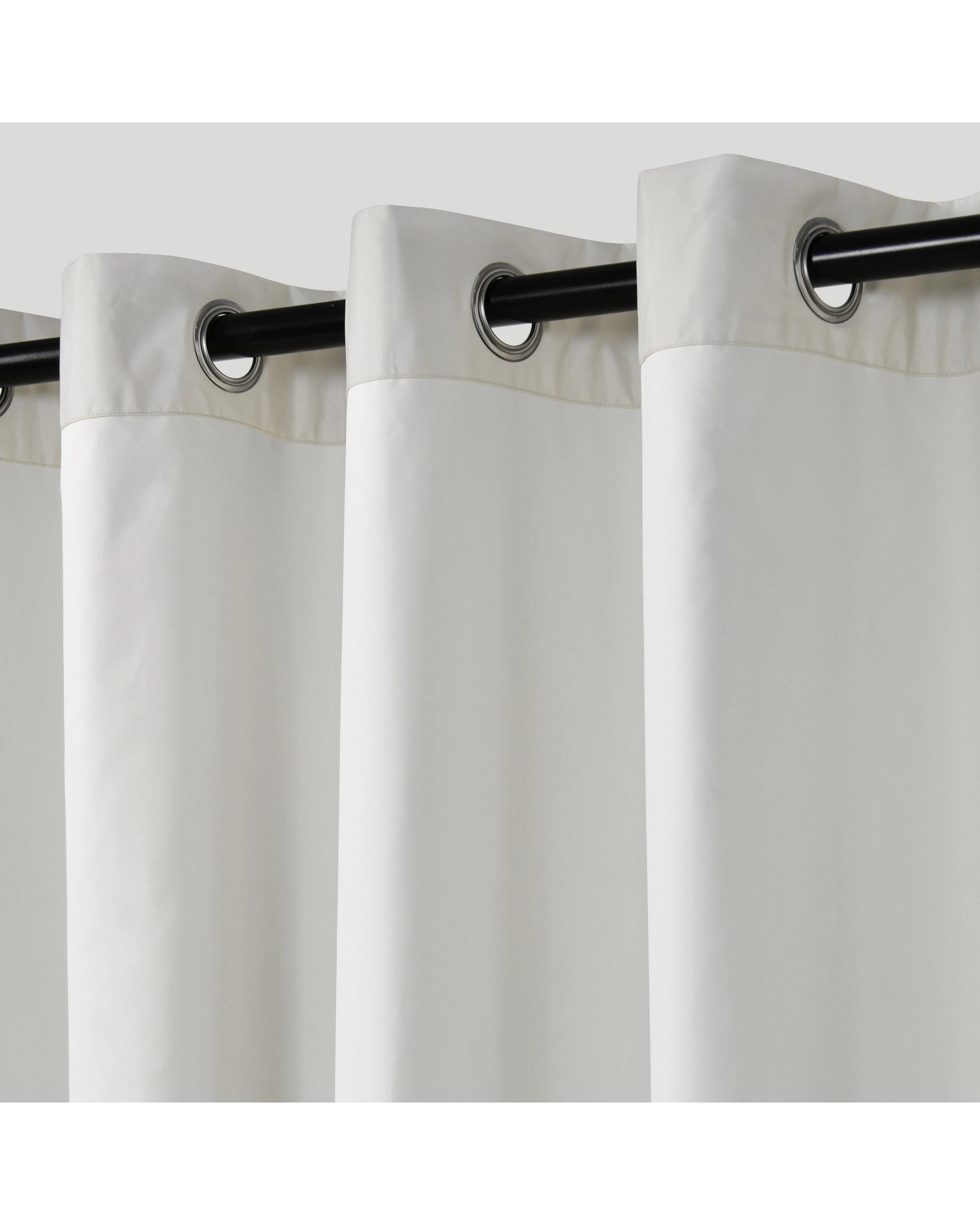 3 Sherwood Home Orlando Blockout Eyelet Curtain Pair 140x223cm - Mist, 3 of 5