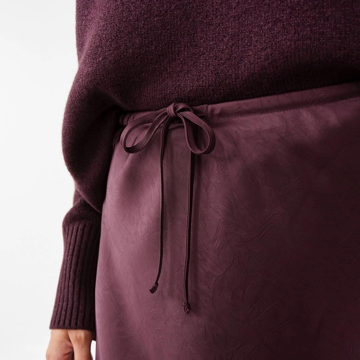 5 Satin Slip Skirt Mulberry, 5 of 7