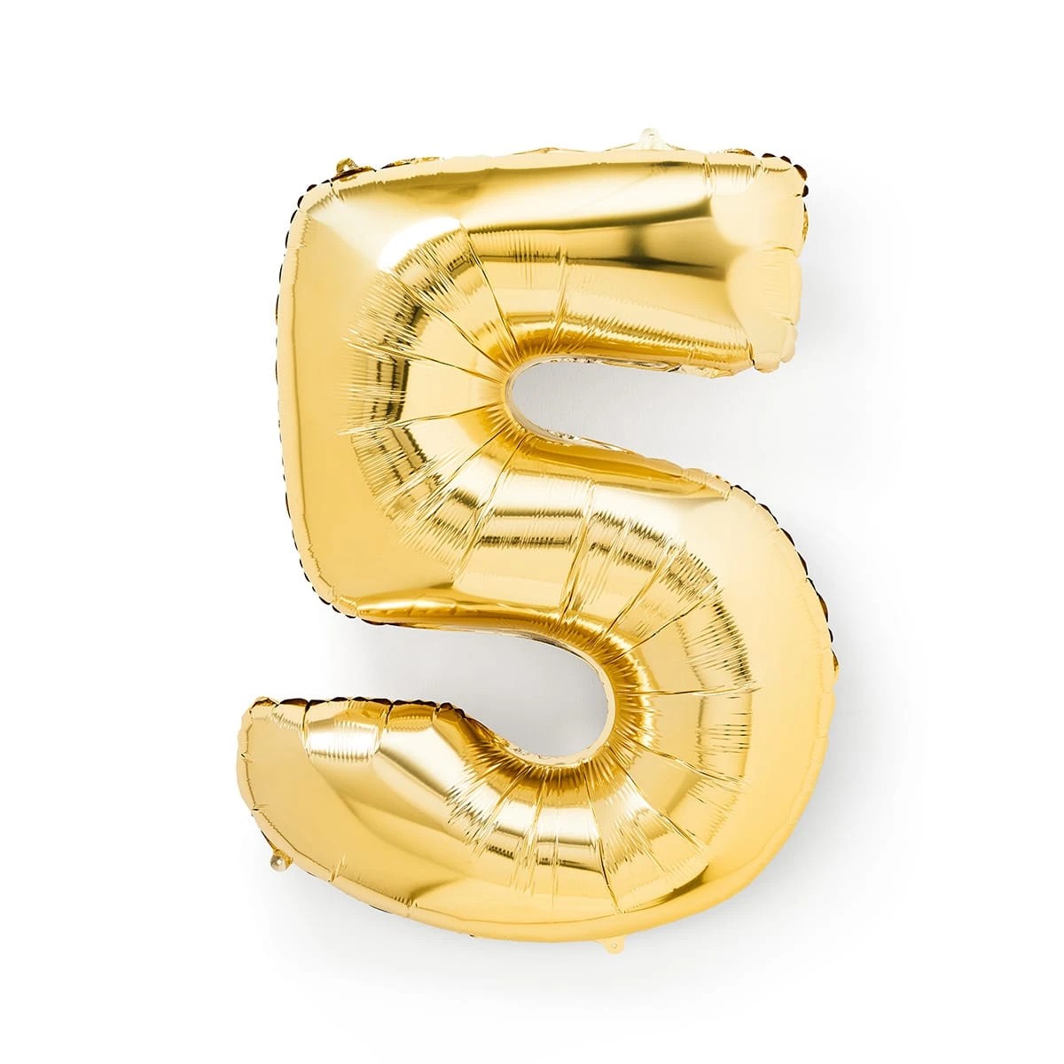 1 Gold Look Giant Number 5 Foil Balloon, 1 of 5