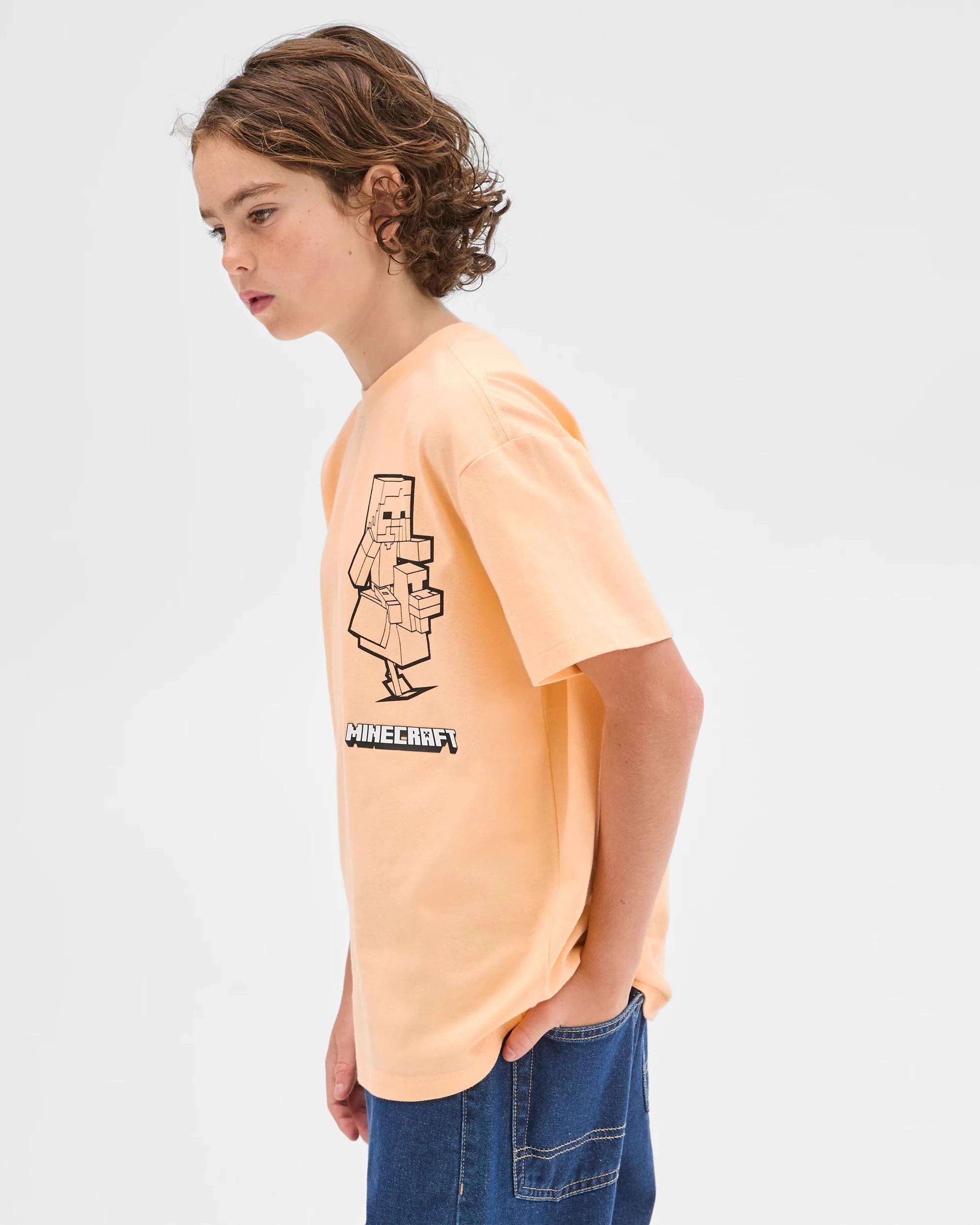 3 Minecraft Harmony Day Australian Cotton Print T-Shirt ORANGE, 3 of 6