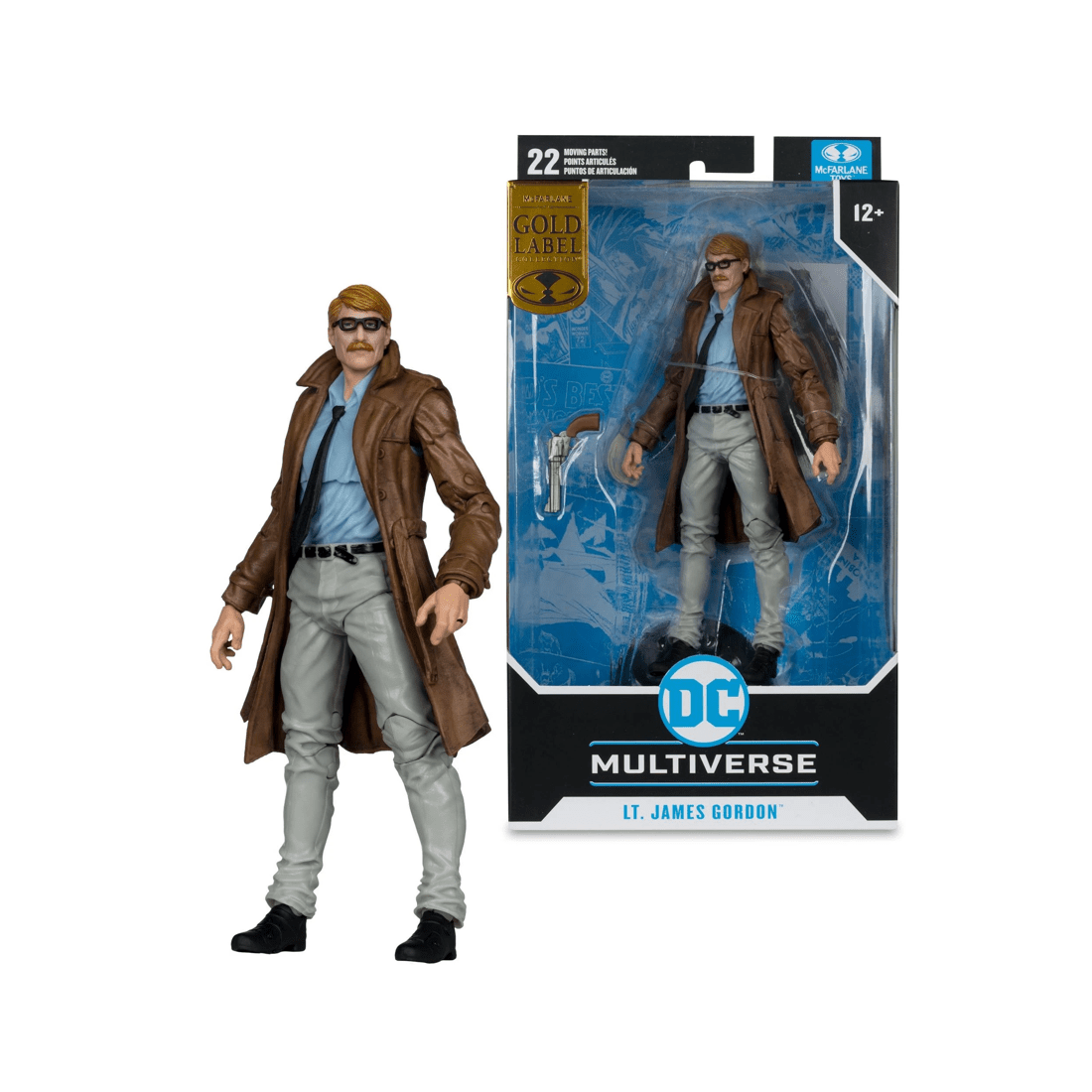 1 McFarlane Toys DC Multiverse Gold Label Batman Year One Part Four Lieutenant James Gordon 7 inch Figure, 1 of 9