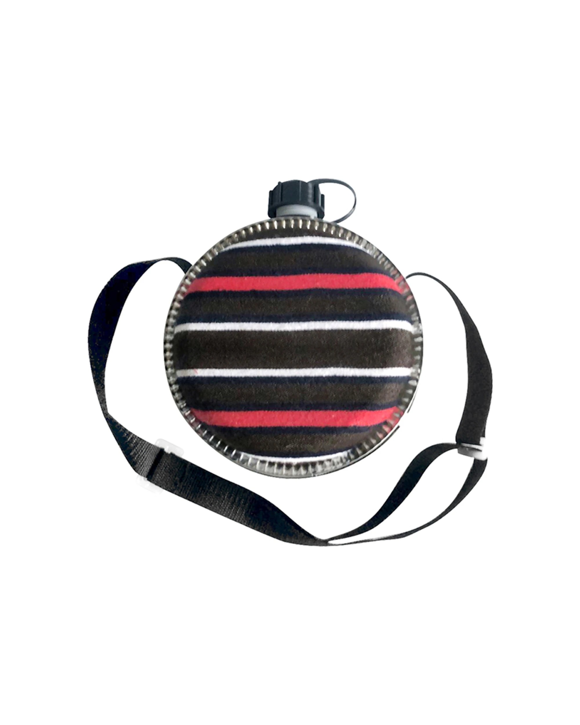 1 Wildtrak 2-Quart Canteen Flask With Shoulder Strap Lightweight Plastic - Black, 1 of 2