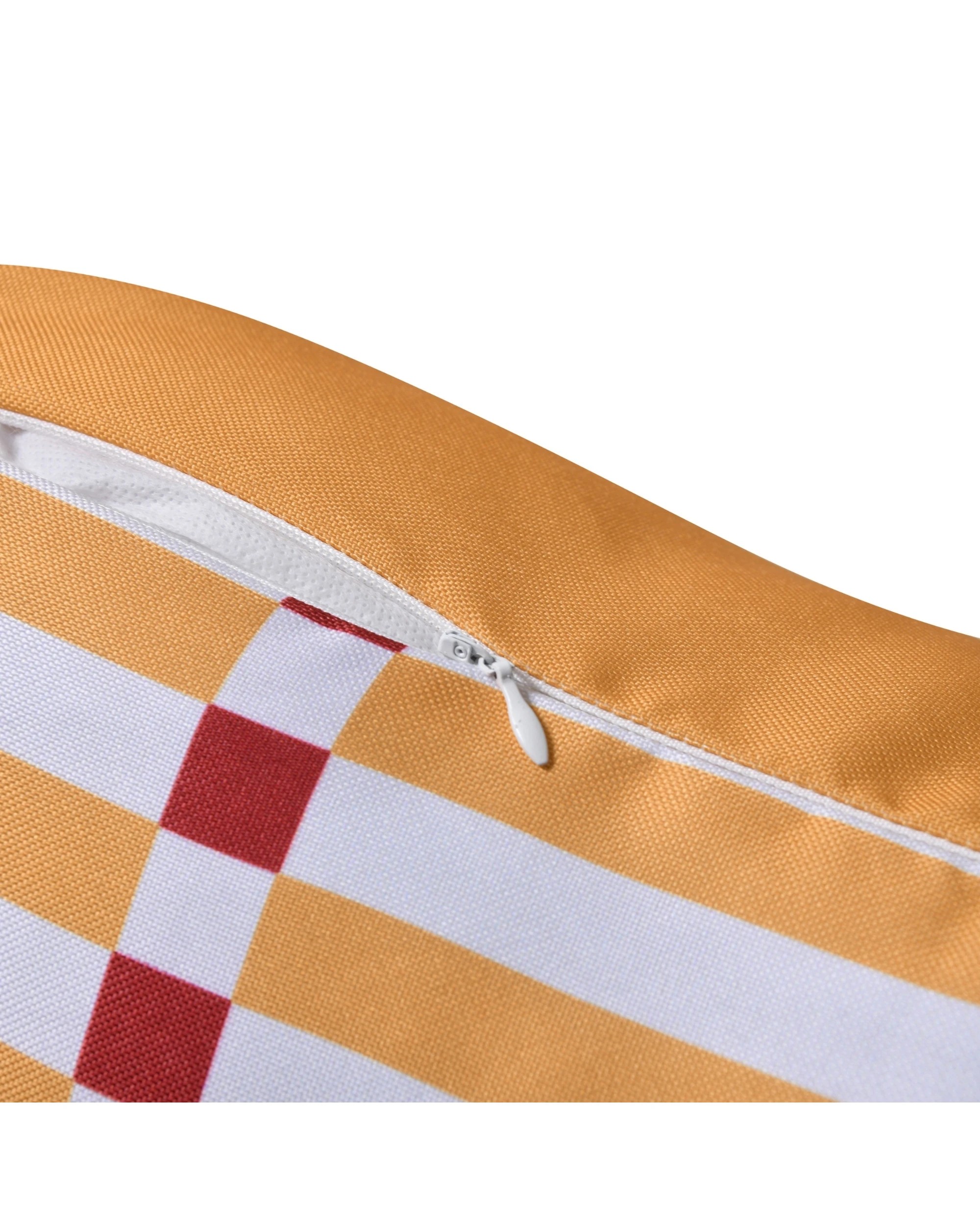 6 Vibes Riviera Printed Outdoor Cushion 50x50cm - Mustard, 6 of 8